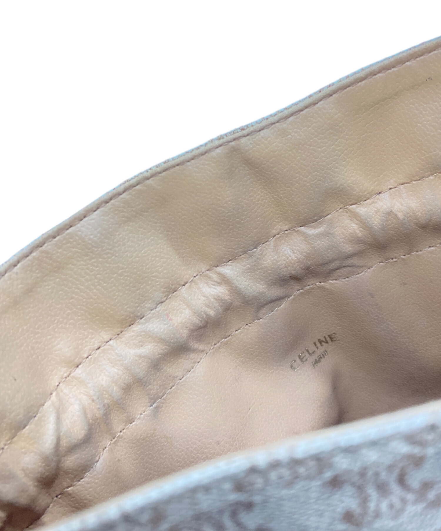 中古・古着通販】CELINE (セリーヌ) マカダム柄巾着ポーチ/M08