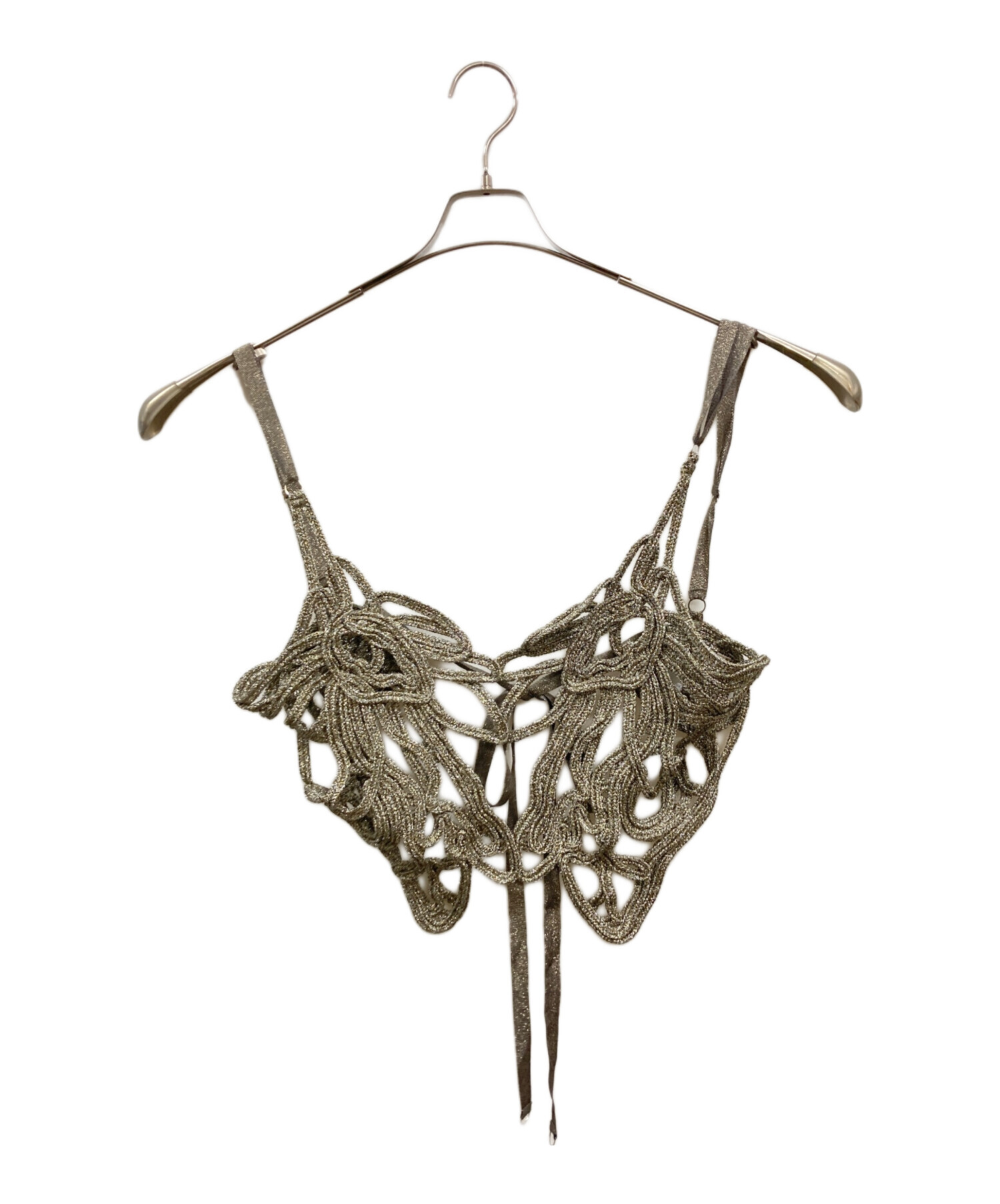 中古・古着通販】mukasa (ムカサ) Embroidery Metalic Camisole/ムカサ