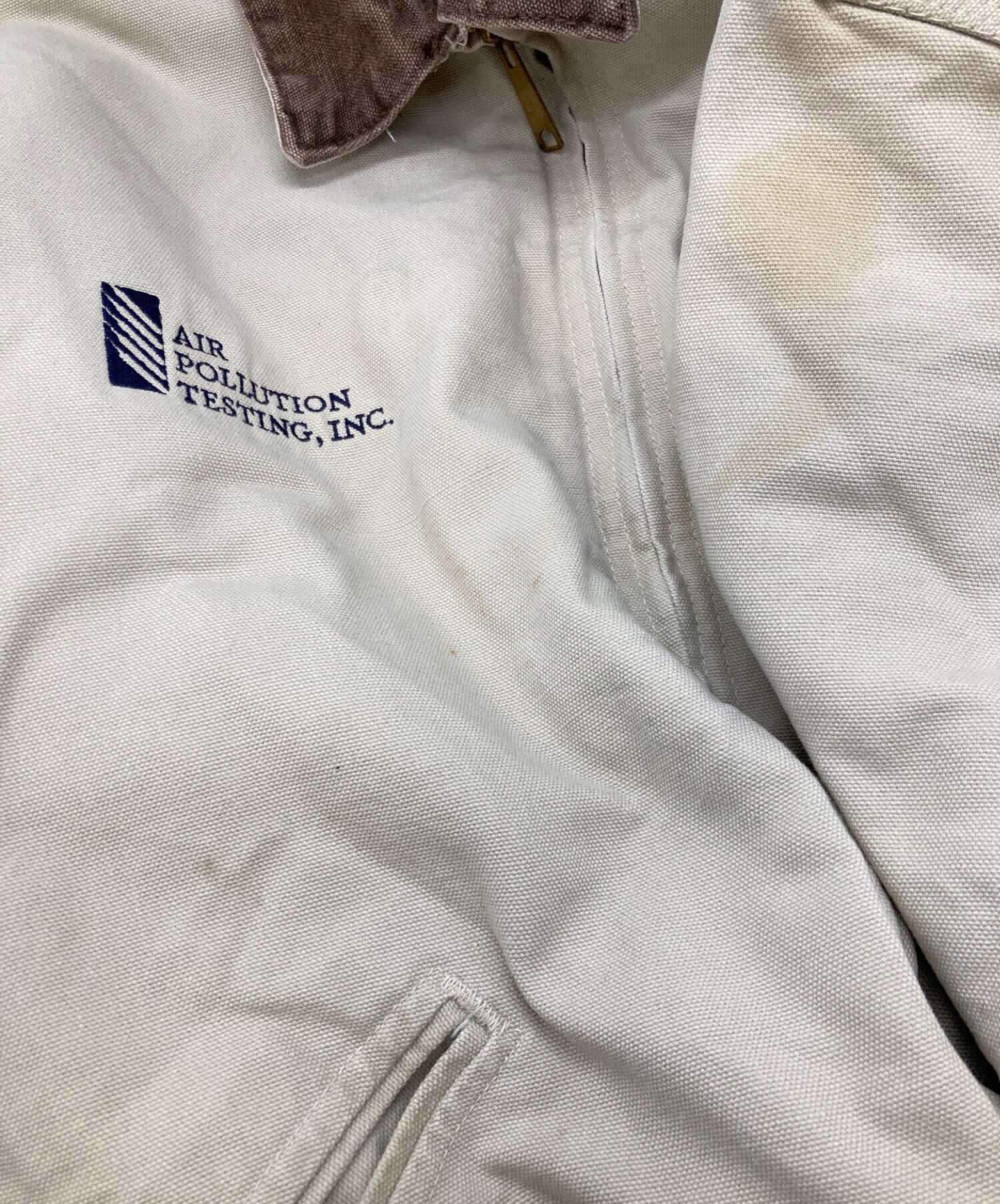 Carhartt デトロイトジャケット 企業ロゴ ネームロゴ リメイク 90's