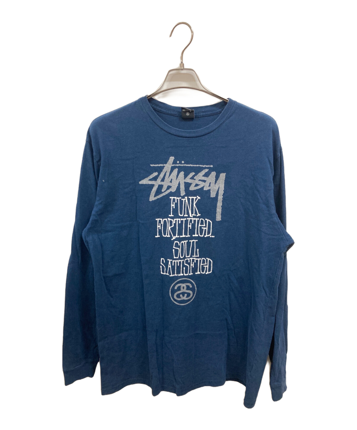 【貴重】STUSSY ステューシー　カットソー　レア　古着　ネイビー 貴重】STUSSY ステューシー カットソー レア 古着 ネイビー 中古