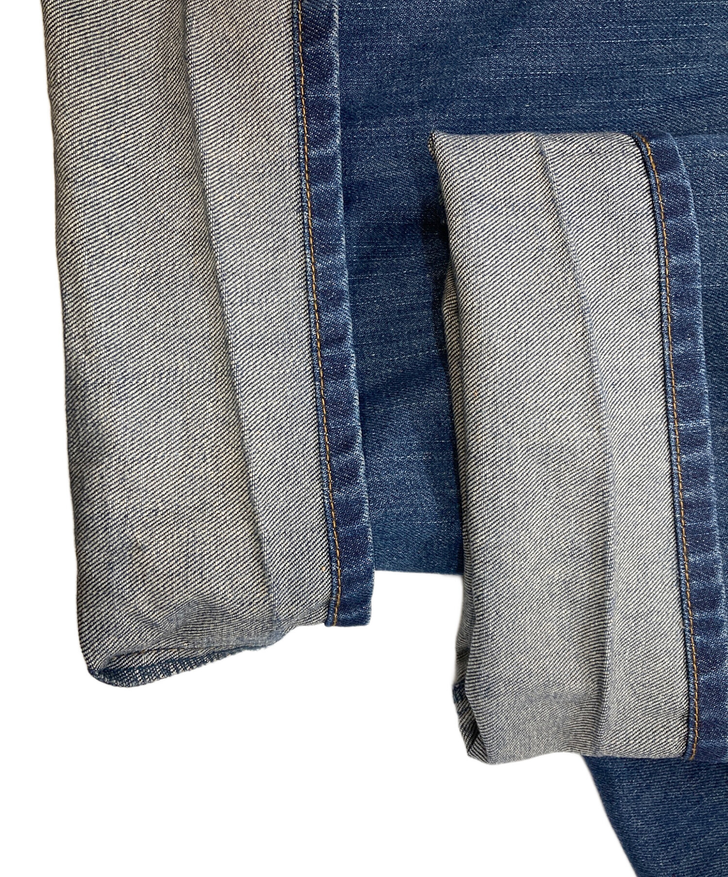 【超希少・超美品】STUSSY バックロゴ刺繍　デニムパンツ　紺 超希少・超美品】STUSSY バックロゴ刺繍 デニムパンツ 紺