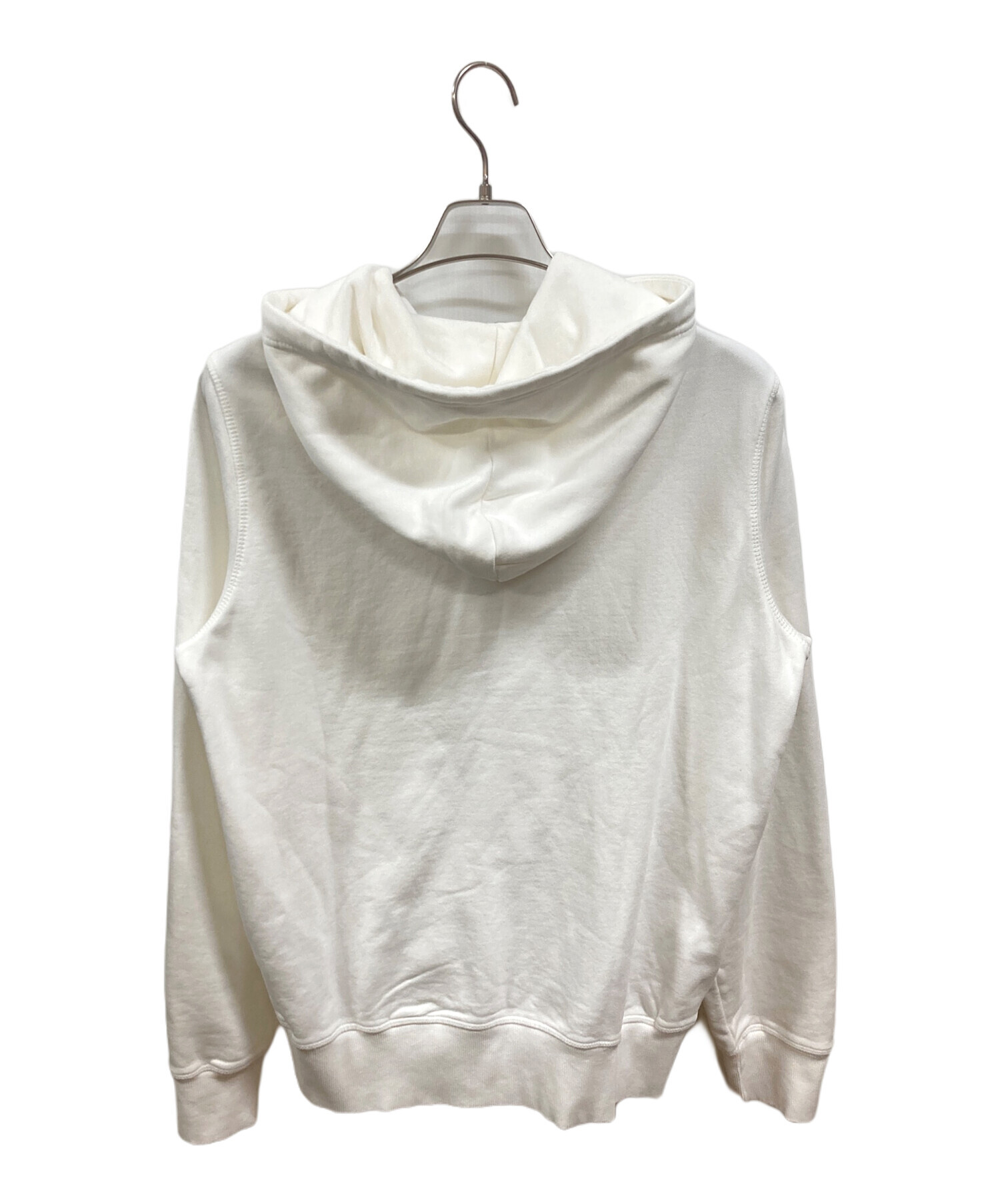 プロのクリーニング済！　DIESEL ホワイト フーディ パーカー　美品 DIESEL 【並行輸入品】ディーゼル パーカー フーディー プル