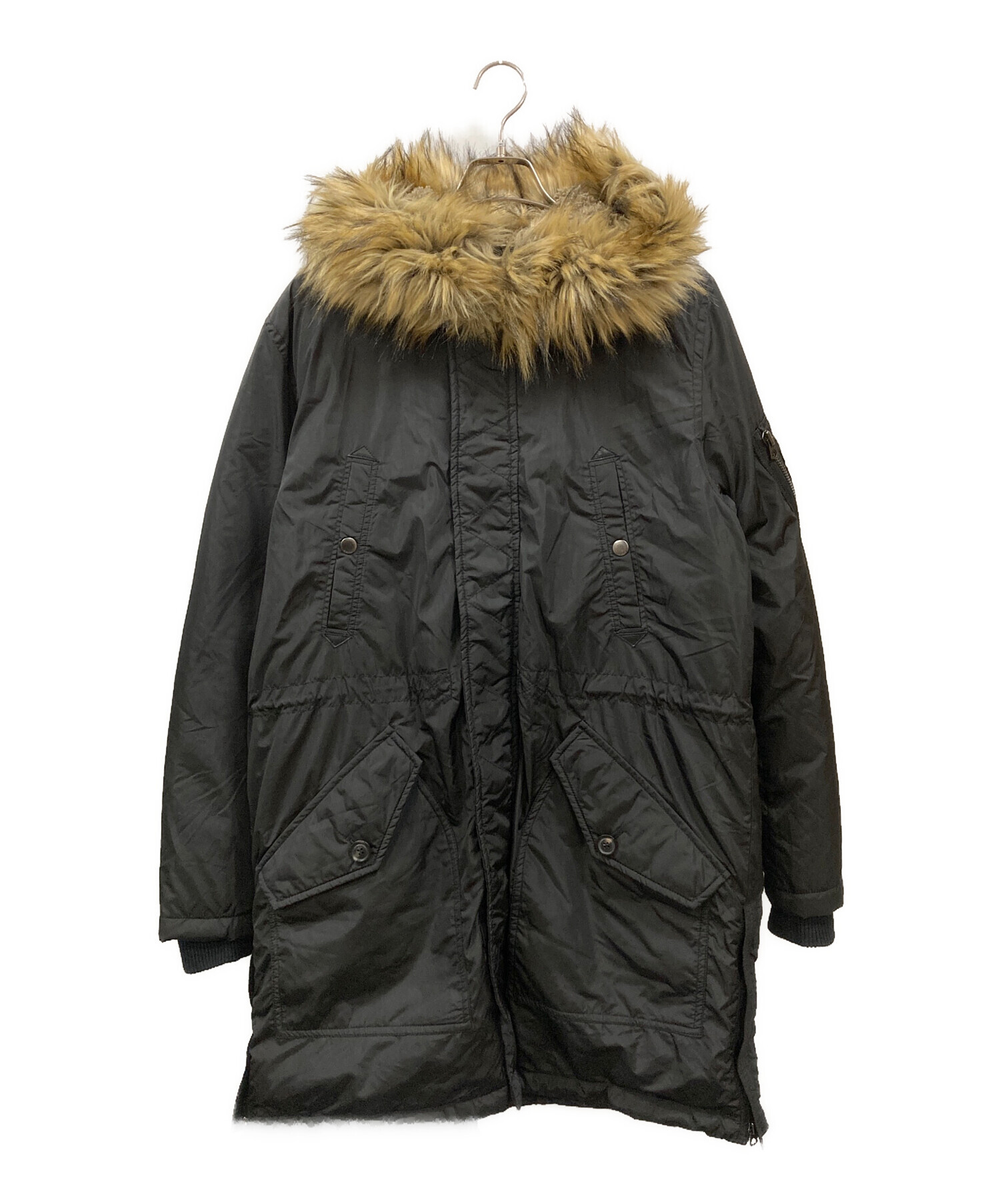 中古・古着通販】DIESEL (ディーゼル) N-3Bタイプコート ブラック