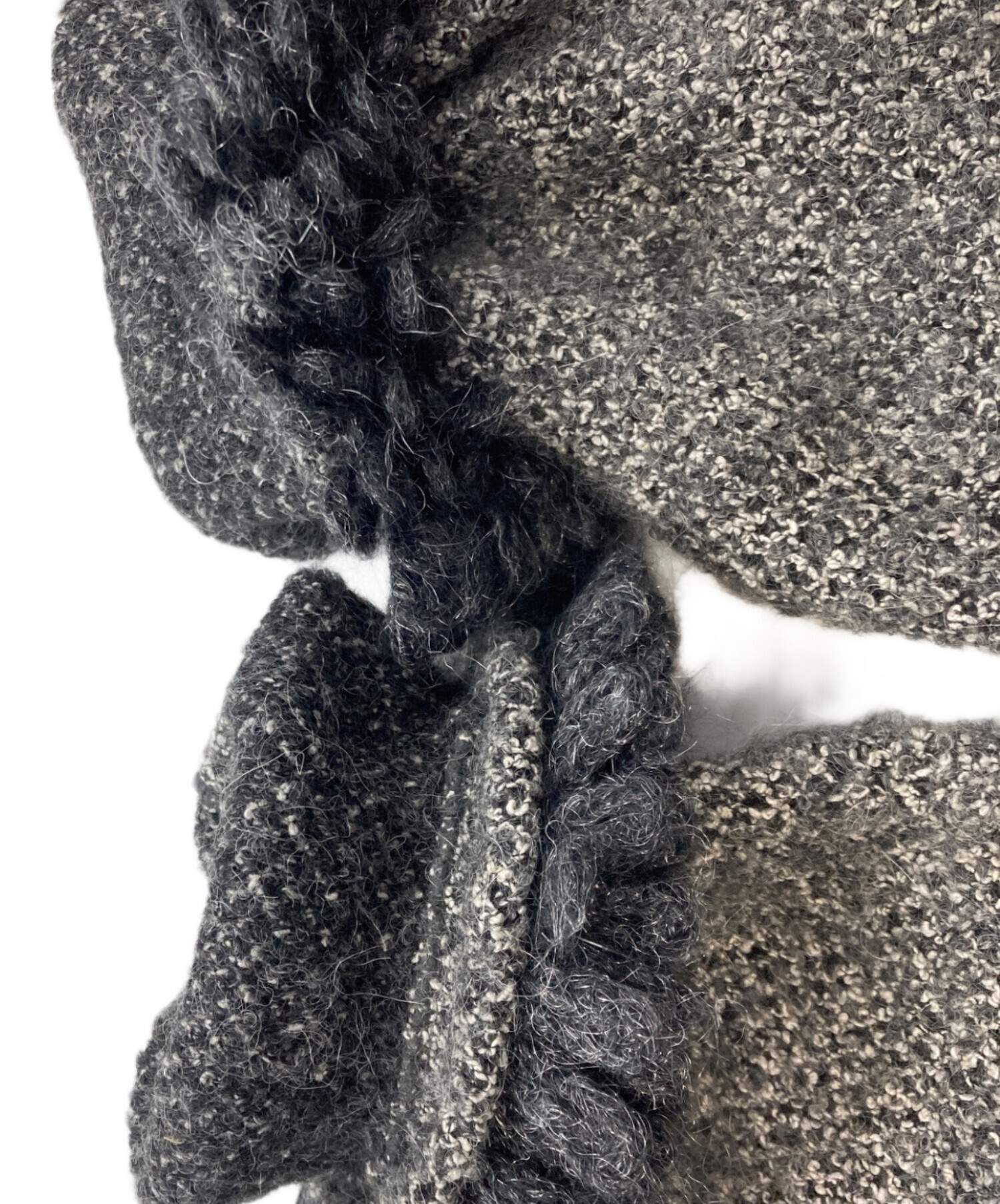 クリスチャンディオール レザーステッチトリム付 ウールブークレー