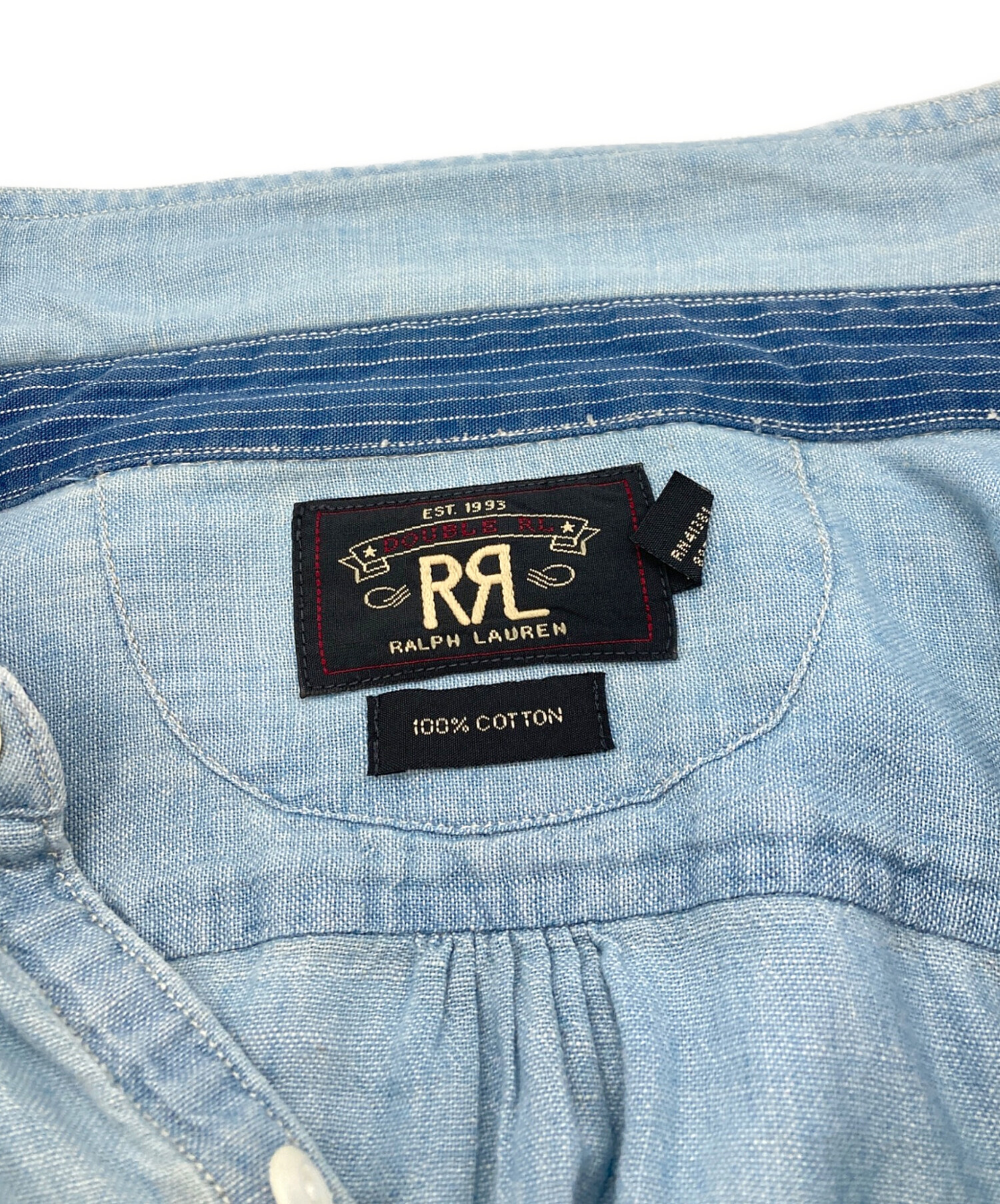 中古・古着通販】RRL (ダブルアールエル) ダンガリーシャツ ダブル