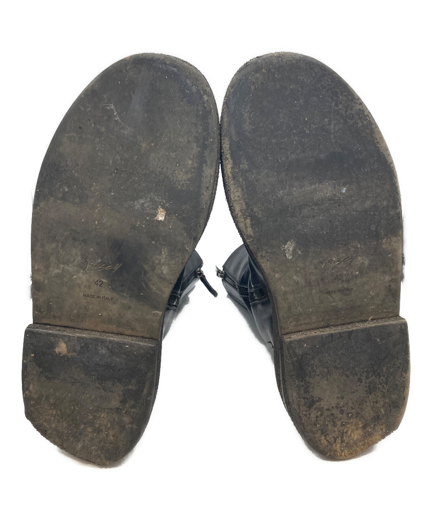 新品★ 定価14万★マルセル marsell バックジップブーツ 新品☆ 定価14万☆マルセル marsell バックジップブーツ