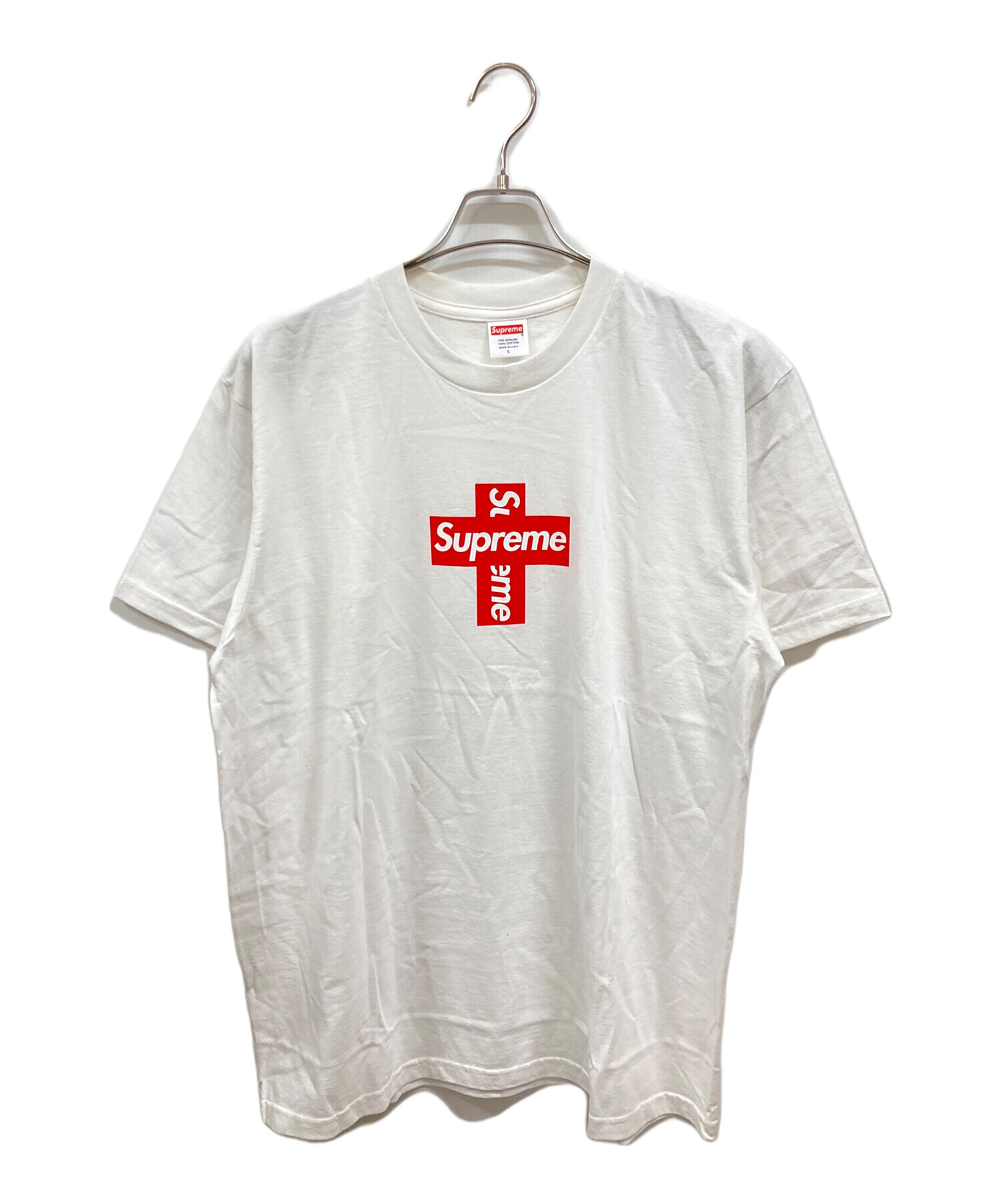 Supreme Cross Box Logo Tee ホワイト　Lサイズ シュプリーム ボックスロゴ Tシャツ XL Supreme Box Logo tee tシャツ
