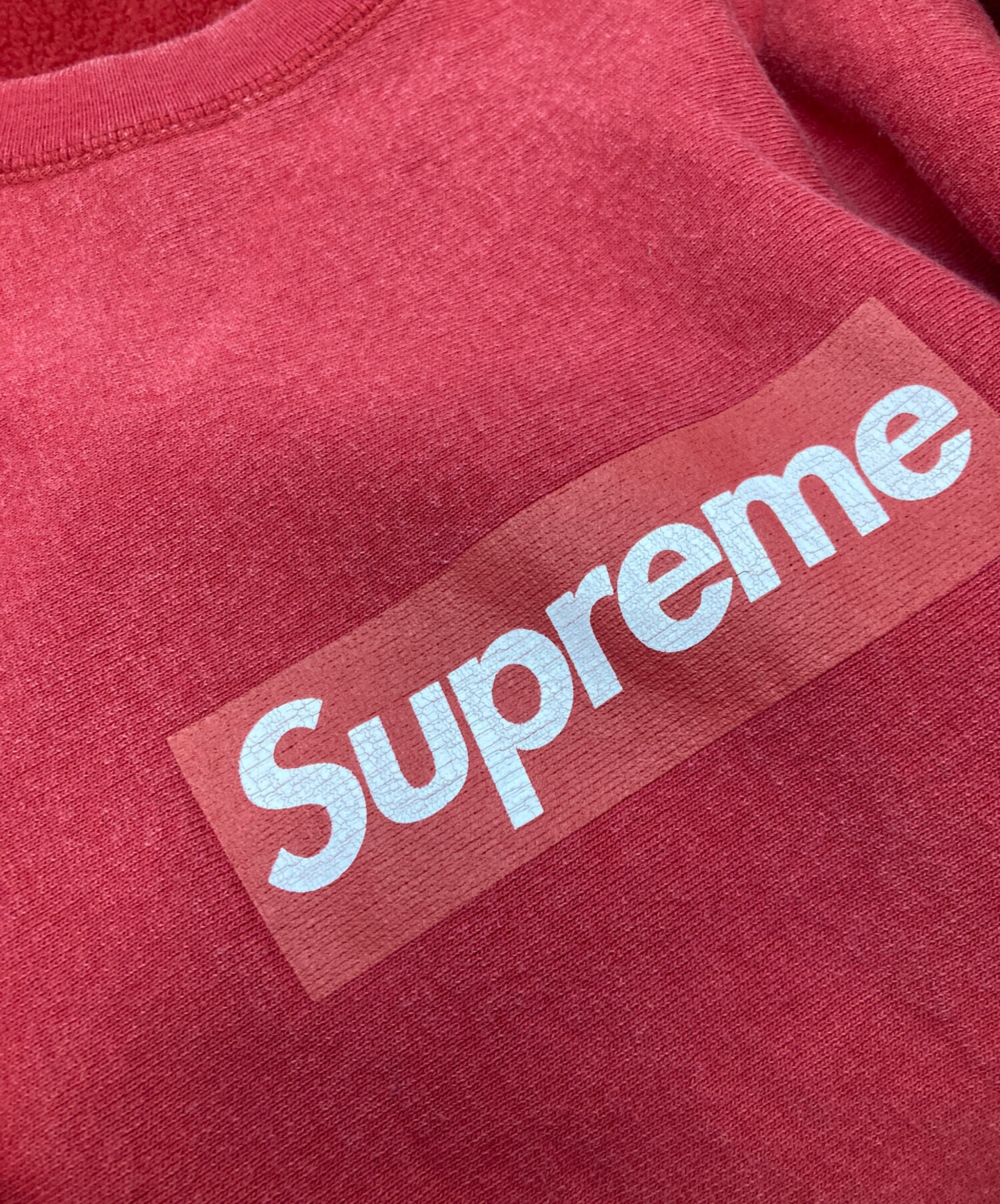 中古・古着通販】Supreme (シュプリーム) WASHED BOX LOGO CREWNECK