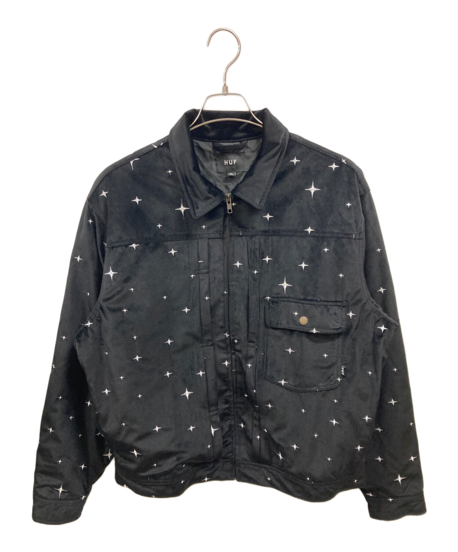 中古・古着通販】HUF (ハフ) GALAXY VELVET TRUCKER JACKET ハフ