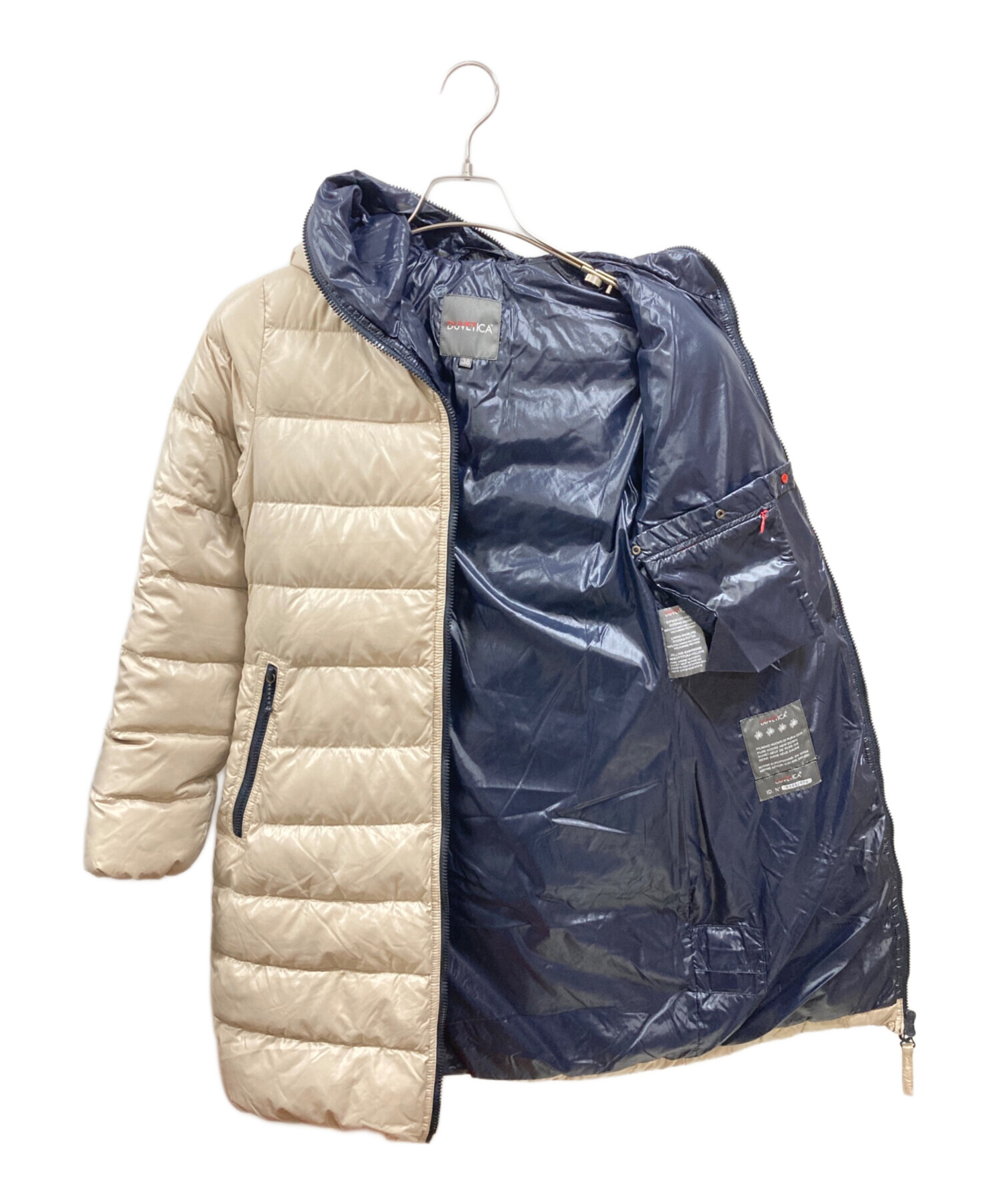 【良品】DUVETICA ダウンジャケット ベージュ デュベティカ 40 L DUVETICA デュベティカ レディース ダウンジャケット/ダウン