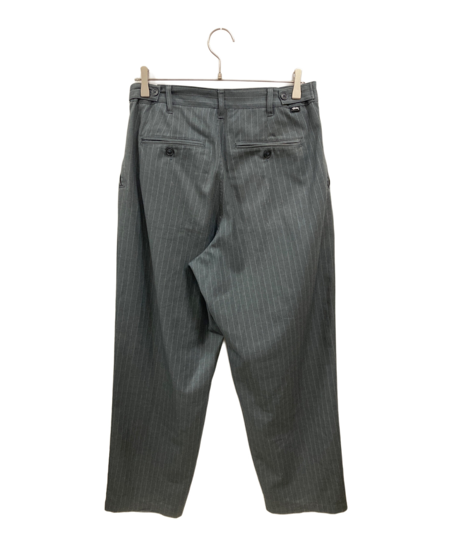 中古・古着通販】stussy (ステューシー) ストライプパンツ グレー 
