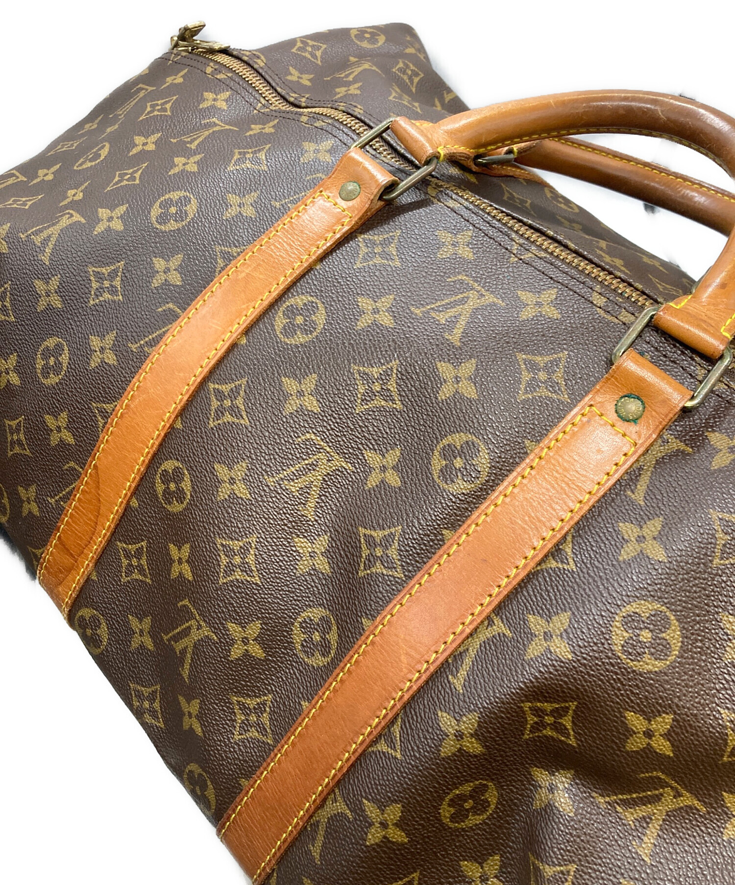 ルイヴィトン　ボストンバッグ　ブラウン Louis Vuitton ルイヴィトンモノグラム ボストンバッグ