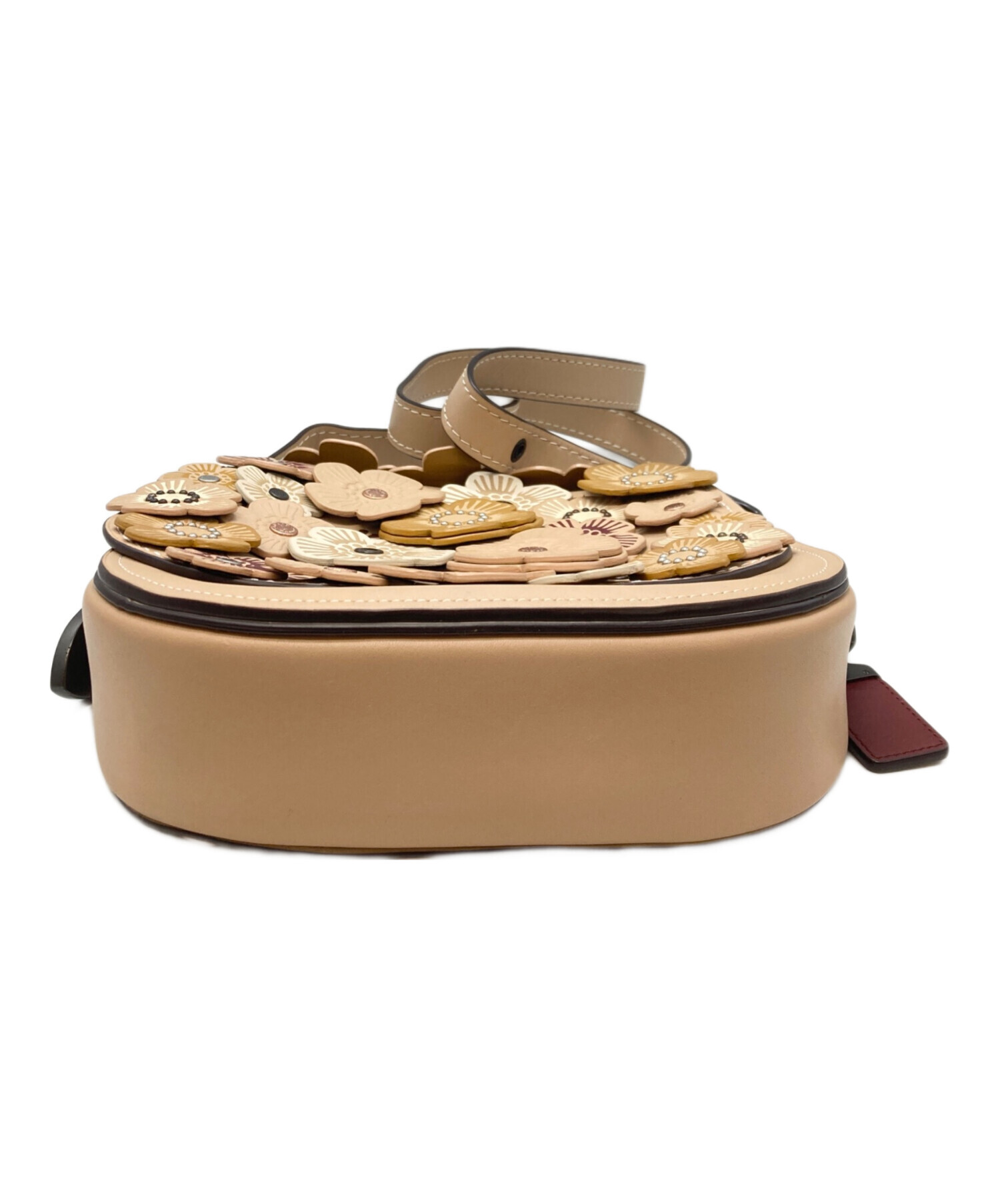 限定モデル　ティーローズ　サドルバッグ　コーチ　ショルダーバッグ 中古・古着通販】COACH (コーチ) ティーローズアップリケ サドルバッグ