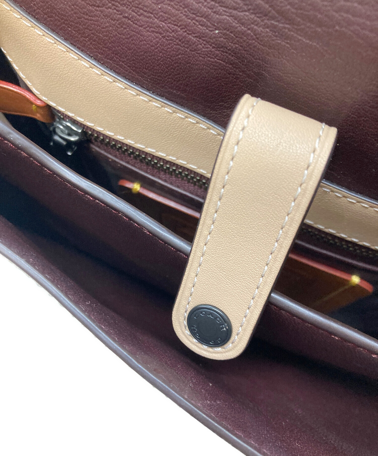中古・古着通販】COACH (コーチ) ティーローズアップリケ サドルバッグ 