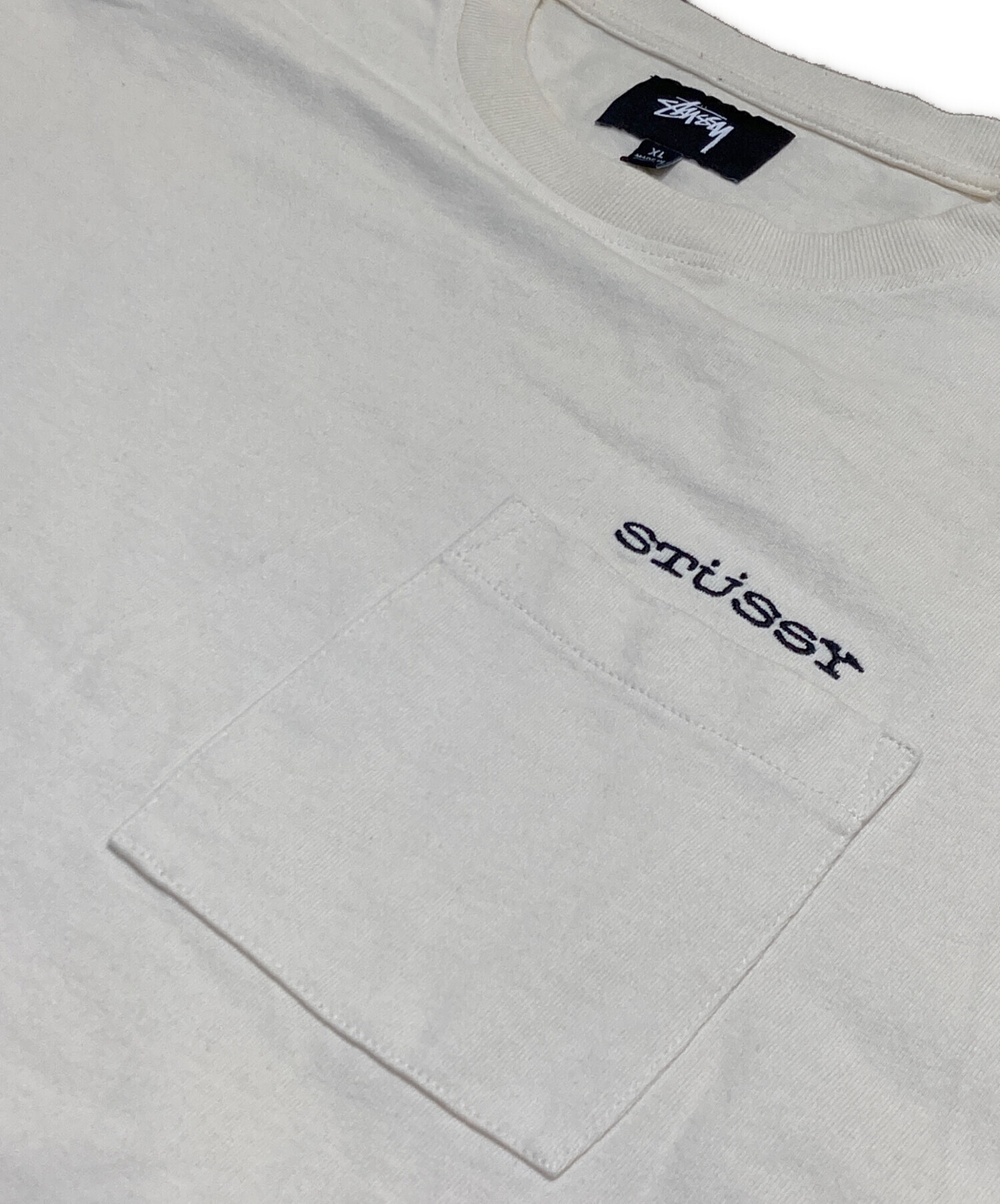 中古・古着通販】stussy (ステューシー) ポケットTシャツ アイボリー 