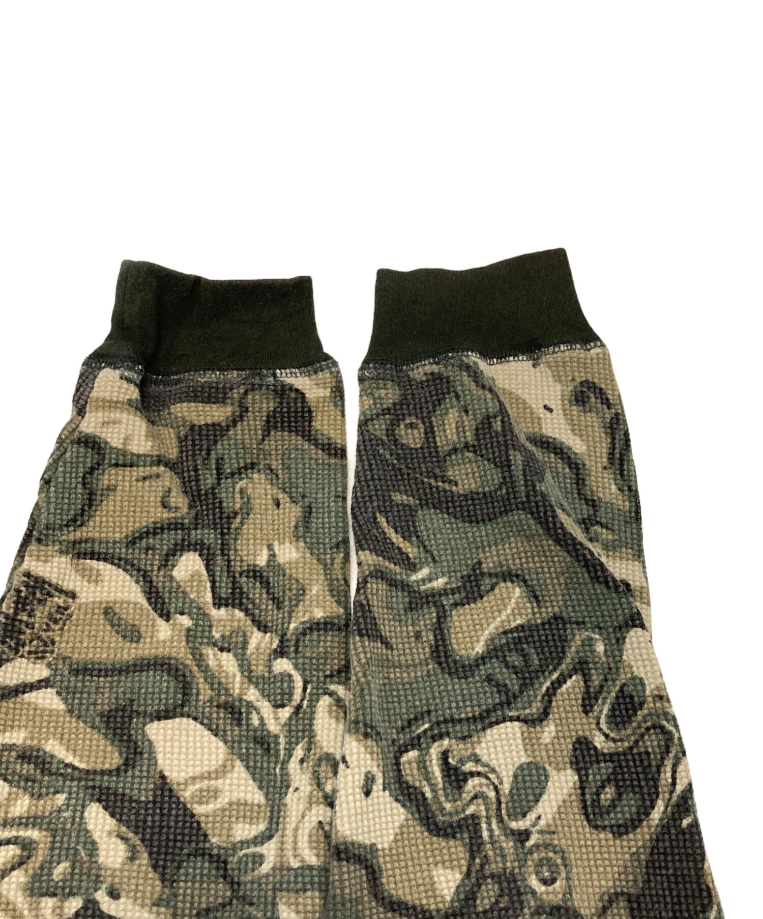 中古・古着通販】stussy (ステューシー) サーマルカットソー グリーン