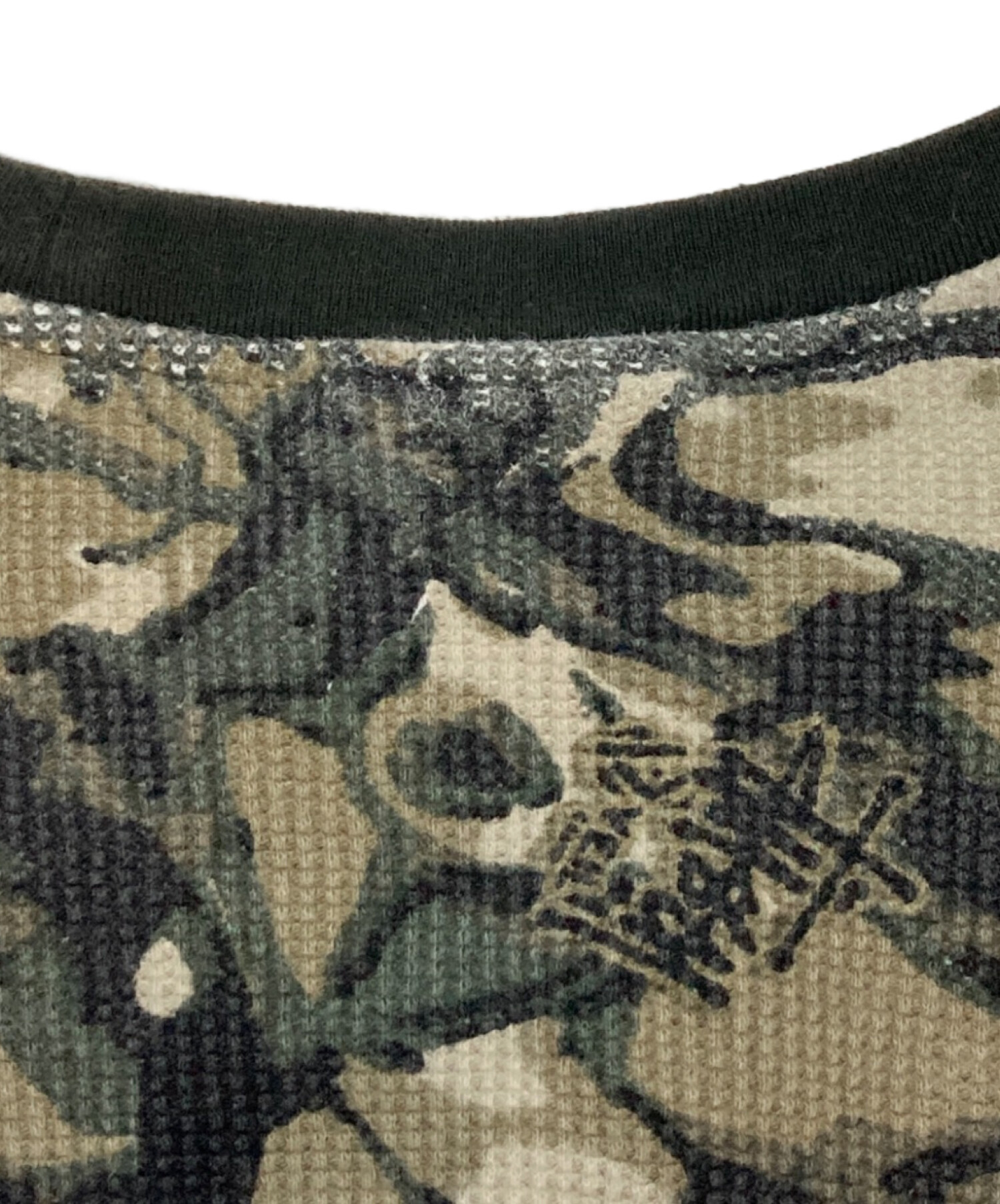中古・古着通販】stussy (ステューシー) サーマルカットソー グリーン