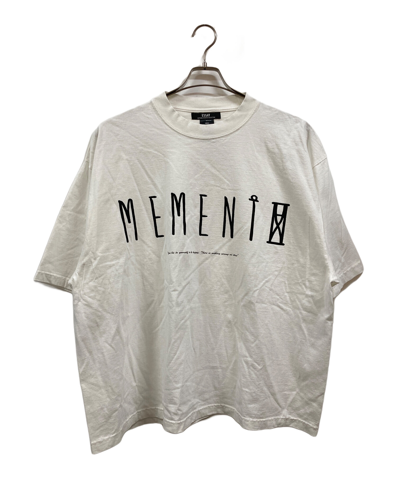 中古・古着通販】Essay (エッセイ) PIGMENT DROPSHOULDER T-SHIRT 