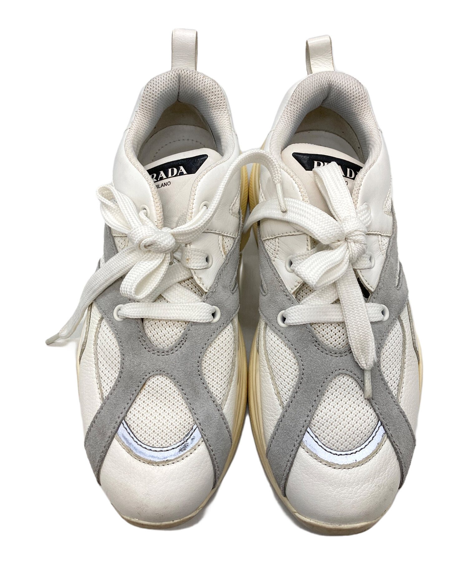 中古・古着通販】PRADA (プラダ) Chunky Trainer Sneakers ホワイト