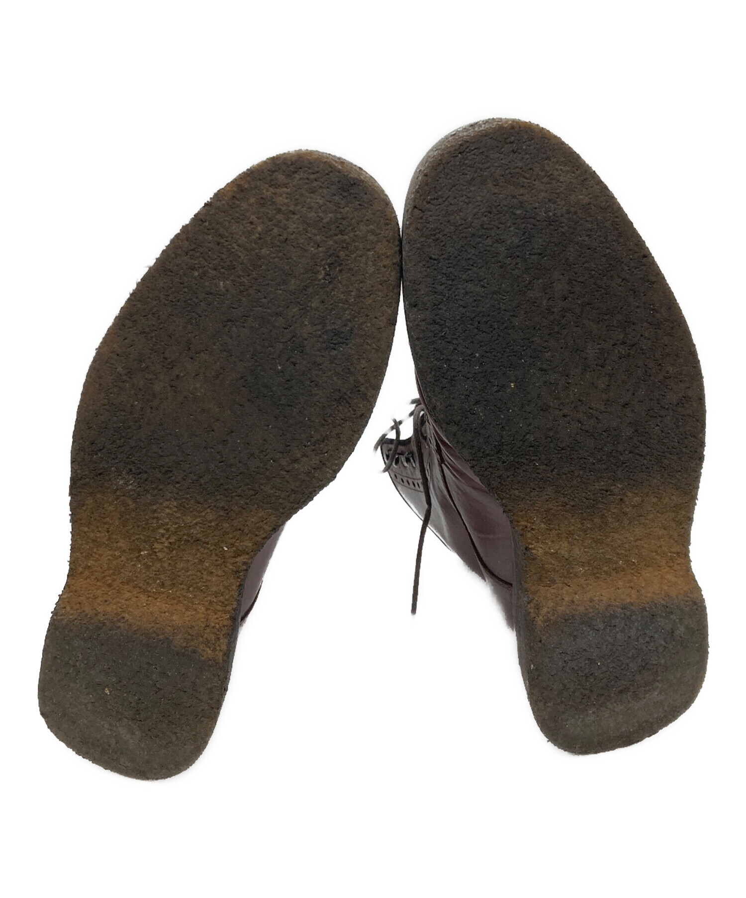 中古・古着通販】KENZO (ケンゾー) 4ホールレザーブーツ ブラウン