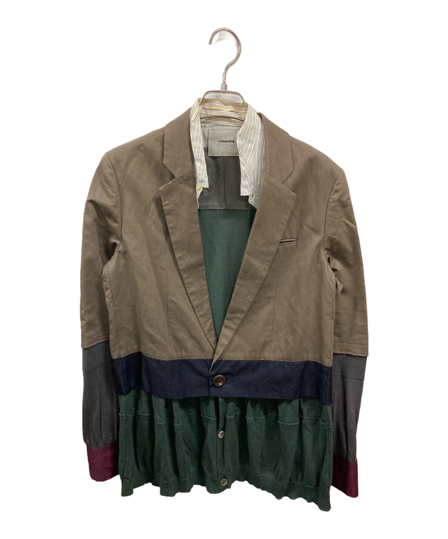 美品UNDERCOVER レイヤードテーラードジャケット　ドッキング 中古・古着通販】UNDERCOVER (アンダーカバー) 再構築リメイク
