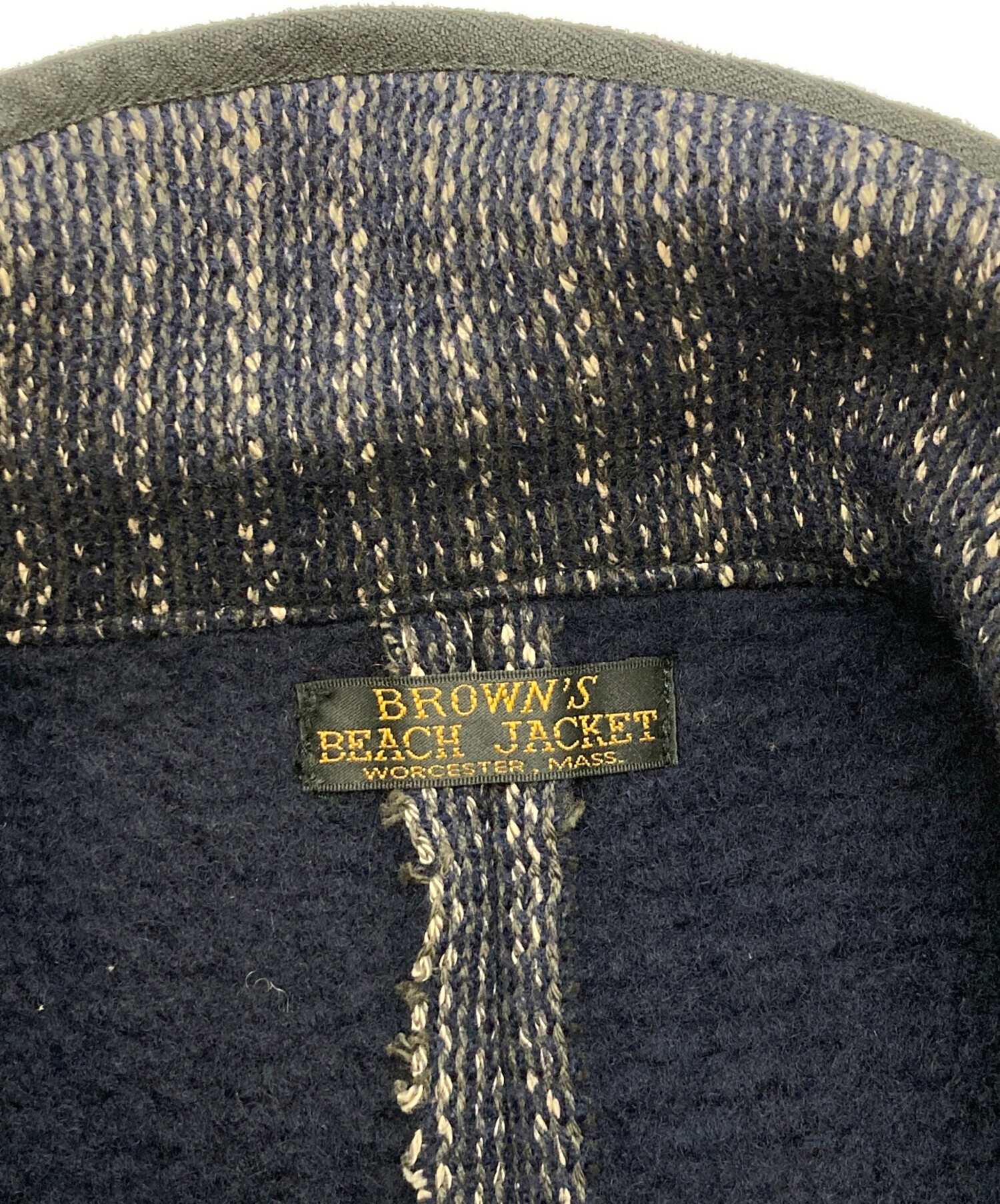 BROWN'S BEACH JACKET ネイビー テーラードジャケット 中古・古着通販】BROWN'S BEACH JACKET (ブラウンズビーチジャケット