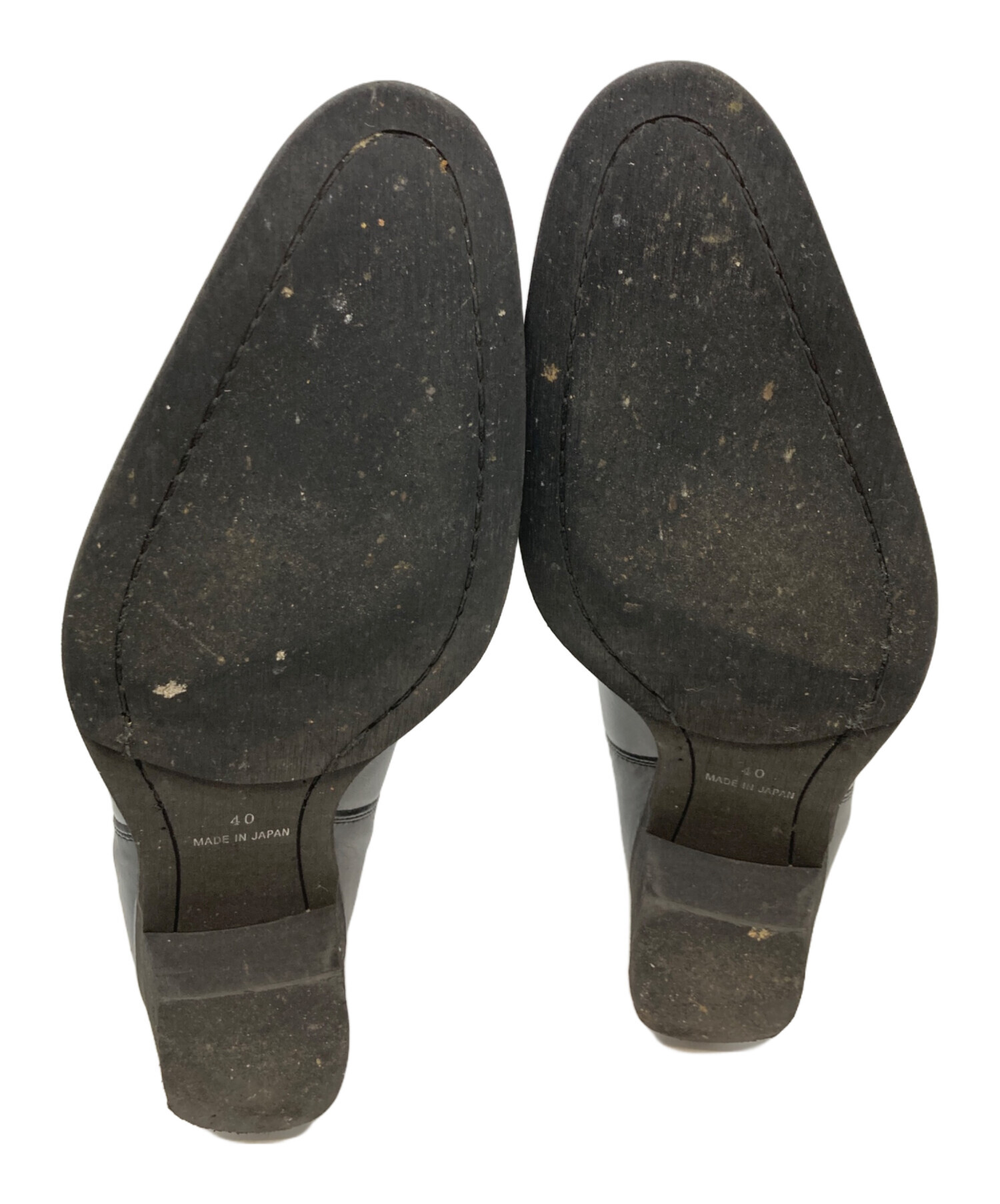 中古・古着通販】NO ID. (ノーアイディー) バックZIPヒールブーツ