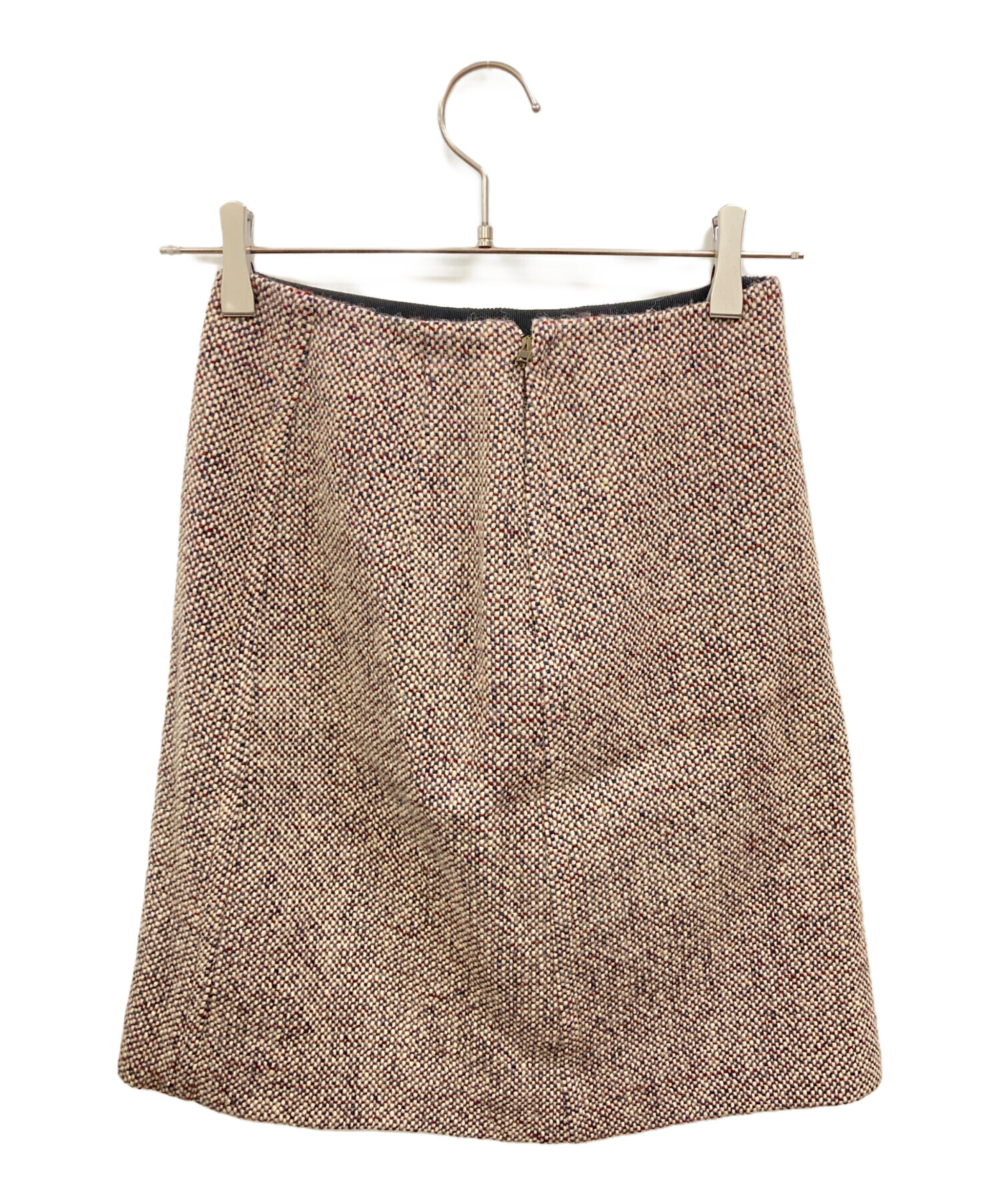 中古・古着通販】MIU MIU (ミュウミュウ) ウールツイードスカート