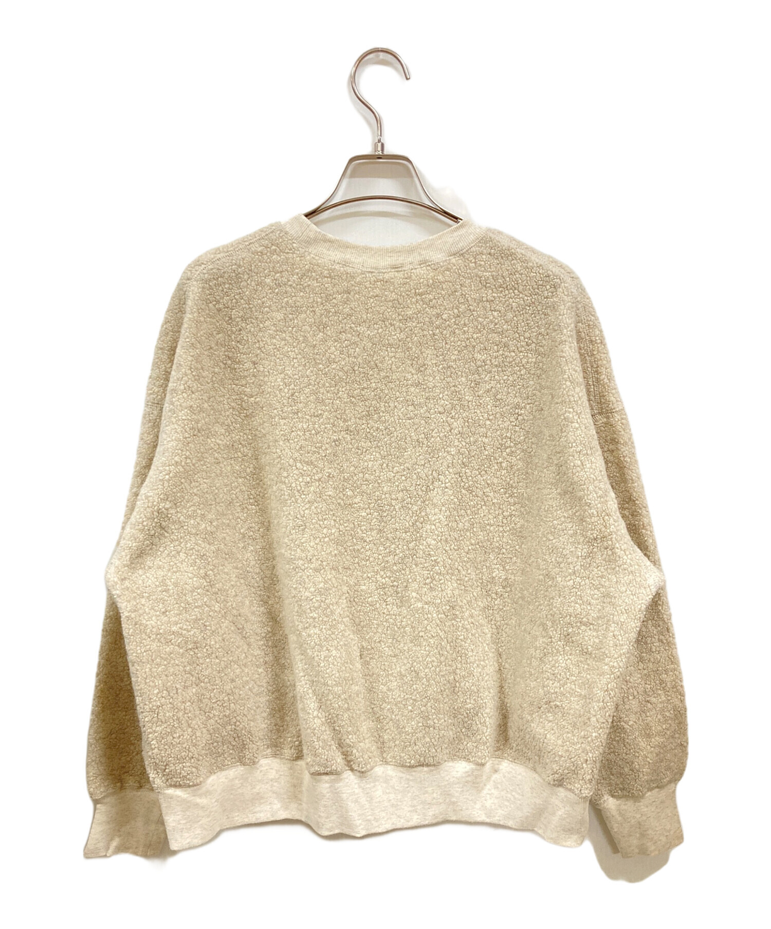 中古・古着通販】kagure (カグレ) ウールボアプルオーバー ベージュ