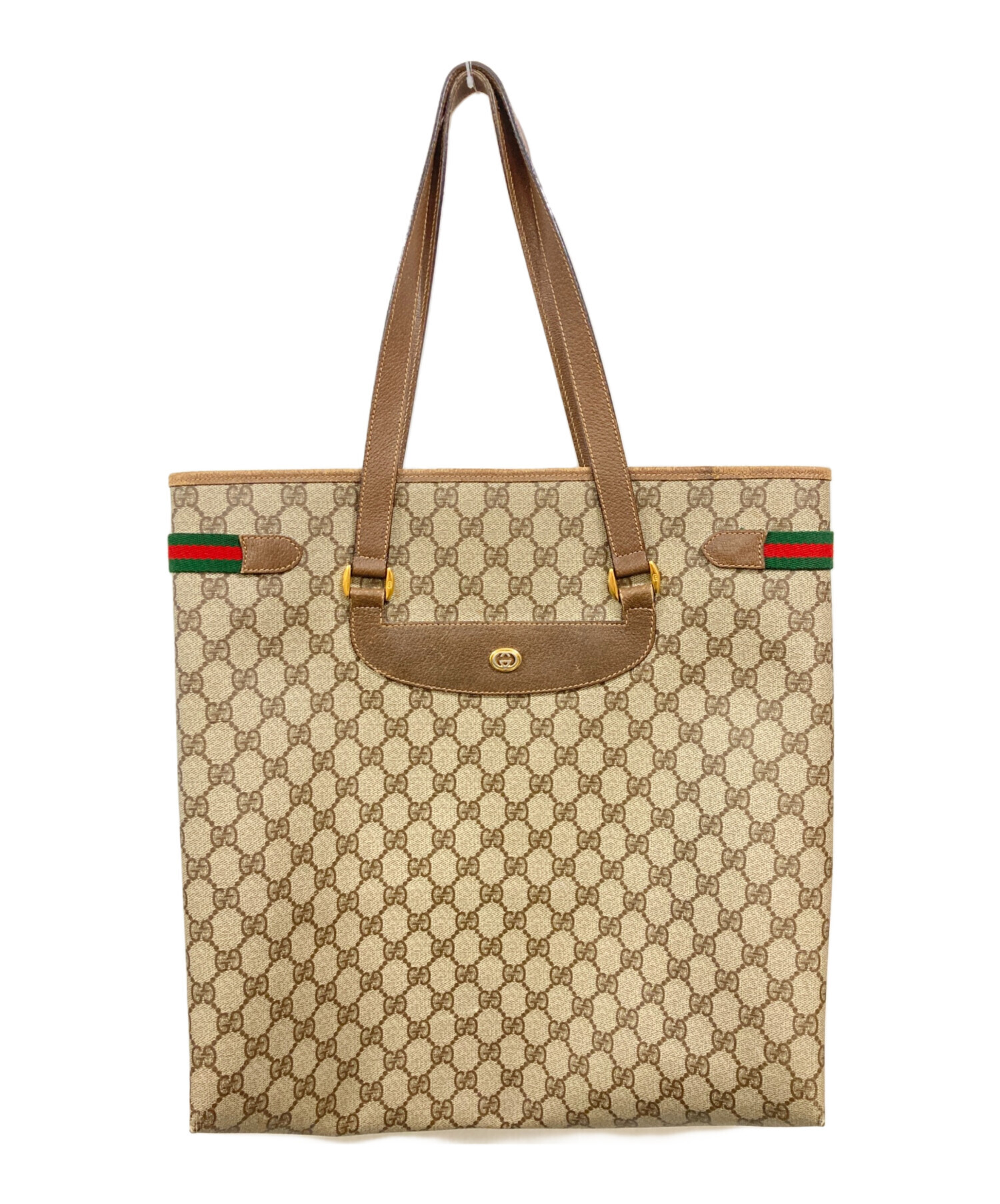 中古・古着通販】GUCCI (グッチ) シェリーラインGGプラストートバッグ