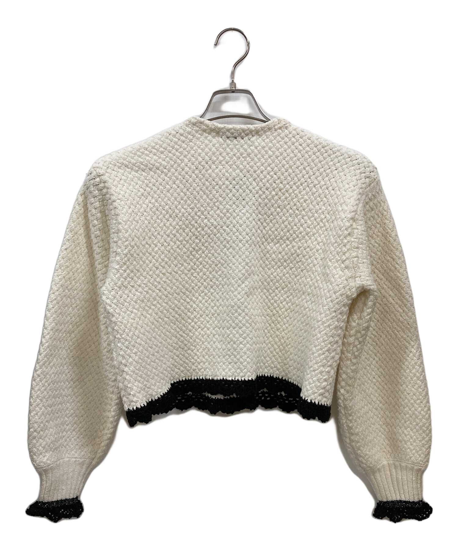 中古・古着通販】COEL (コエル) バイカラーフリルカーディガン