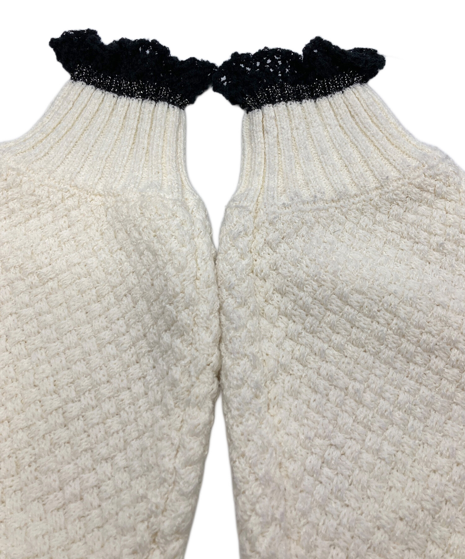 中古・古着通販】COEL (コエル) バイカラーフリルカーディガン