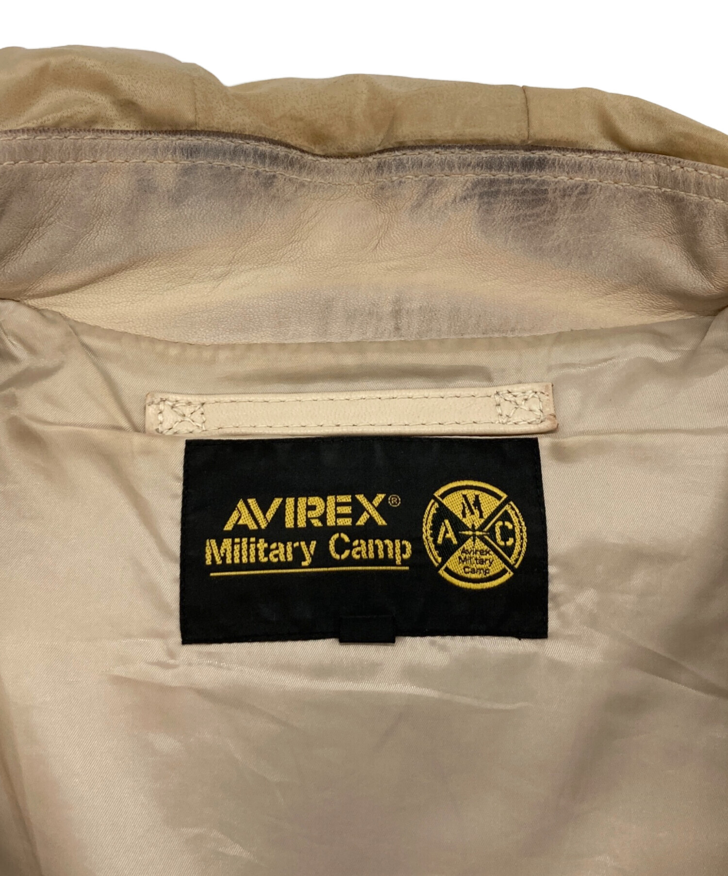 中古・古着通販】AVIREX (アヴィレックス) LEATHER HOODIE HALO 