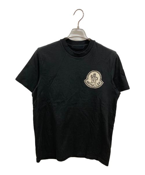 MONCLER ロゴTシャツ ブラック 6A116㎝ 中古・古着通販】MONCLER (モンクレール) ロゴTシャツ ブラック サイズ