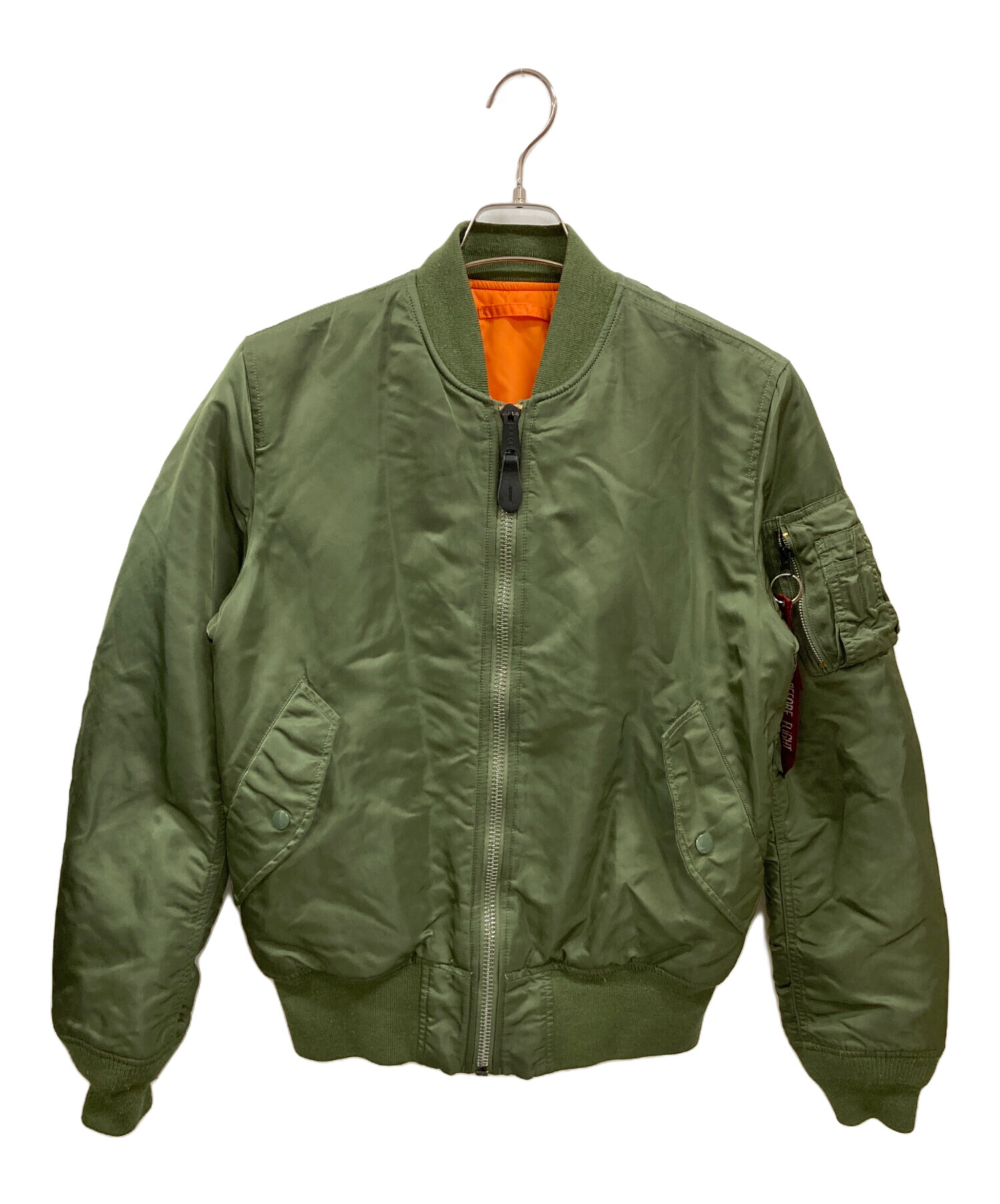 中古・古着通販】ALPHA (アルファ) MA-1ジャケット オリーブ サイズ:L