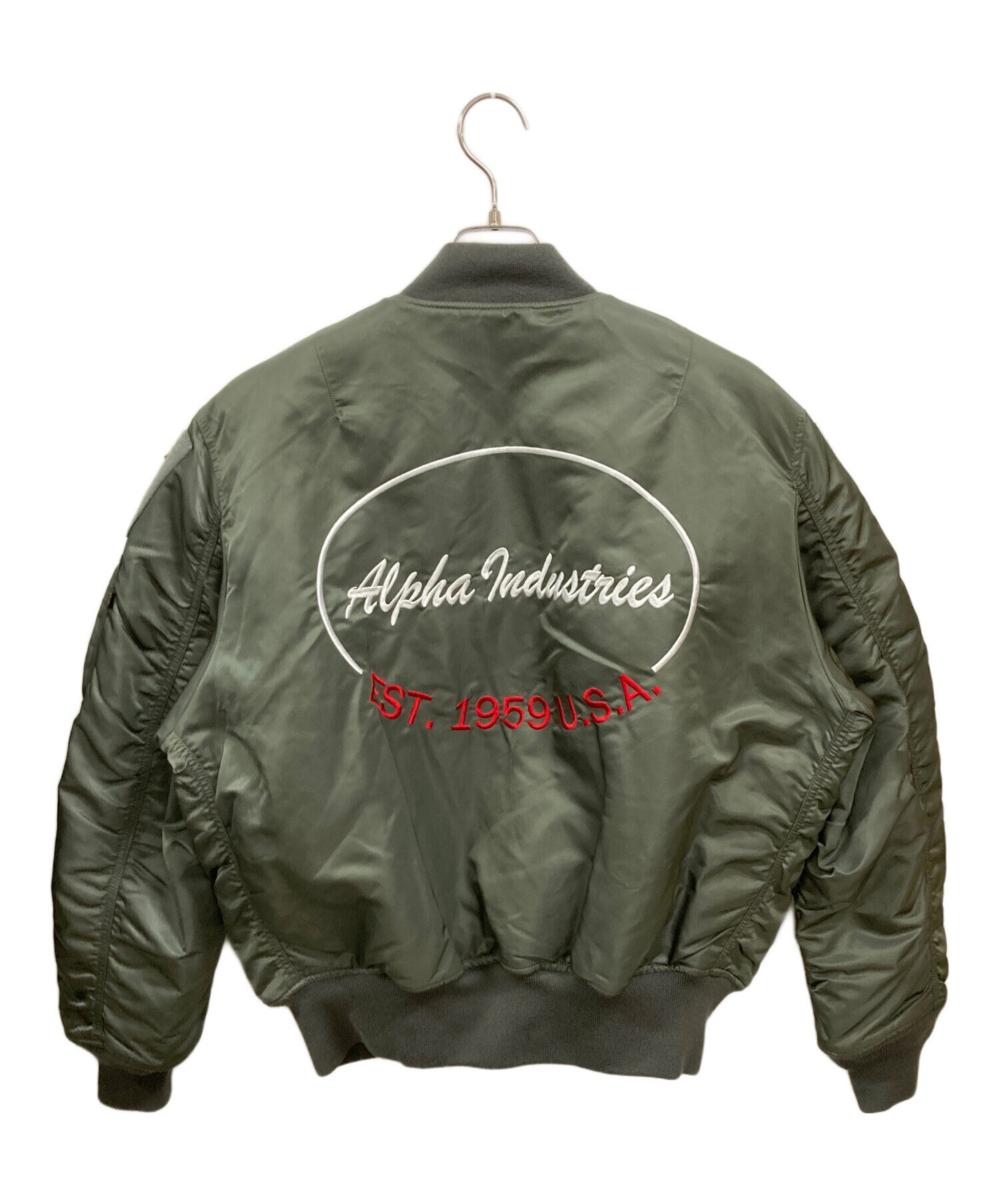 中古・古着通販】ALPHA (アルファ) MA-1ジャケット オリーブ サイズ:L