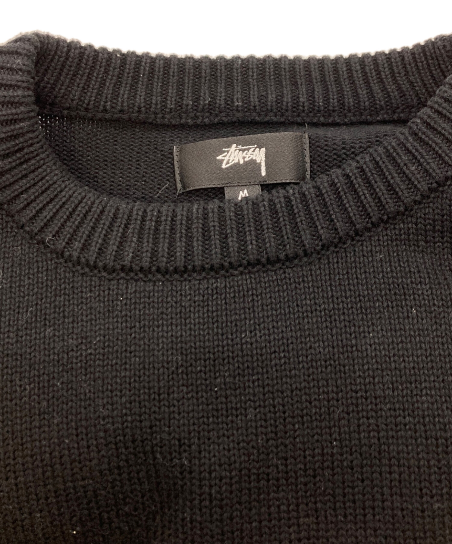 中古・古着通販】stussy (ステューシー) ORCHID SWEATER ブラック