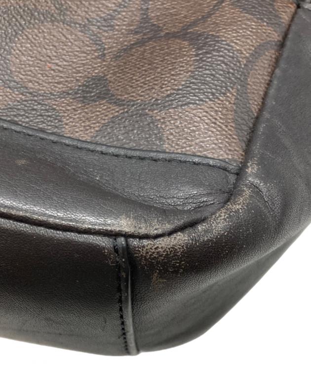 中古・古着通販】COACH (コーチ) ボディバッグ ブラック×ブラウン