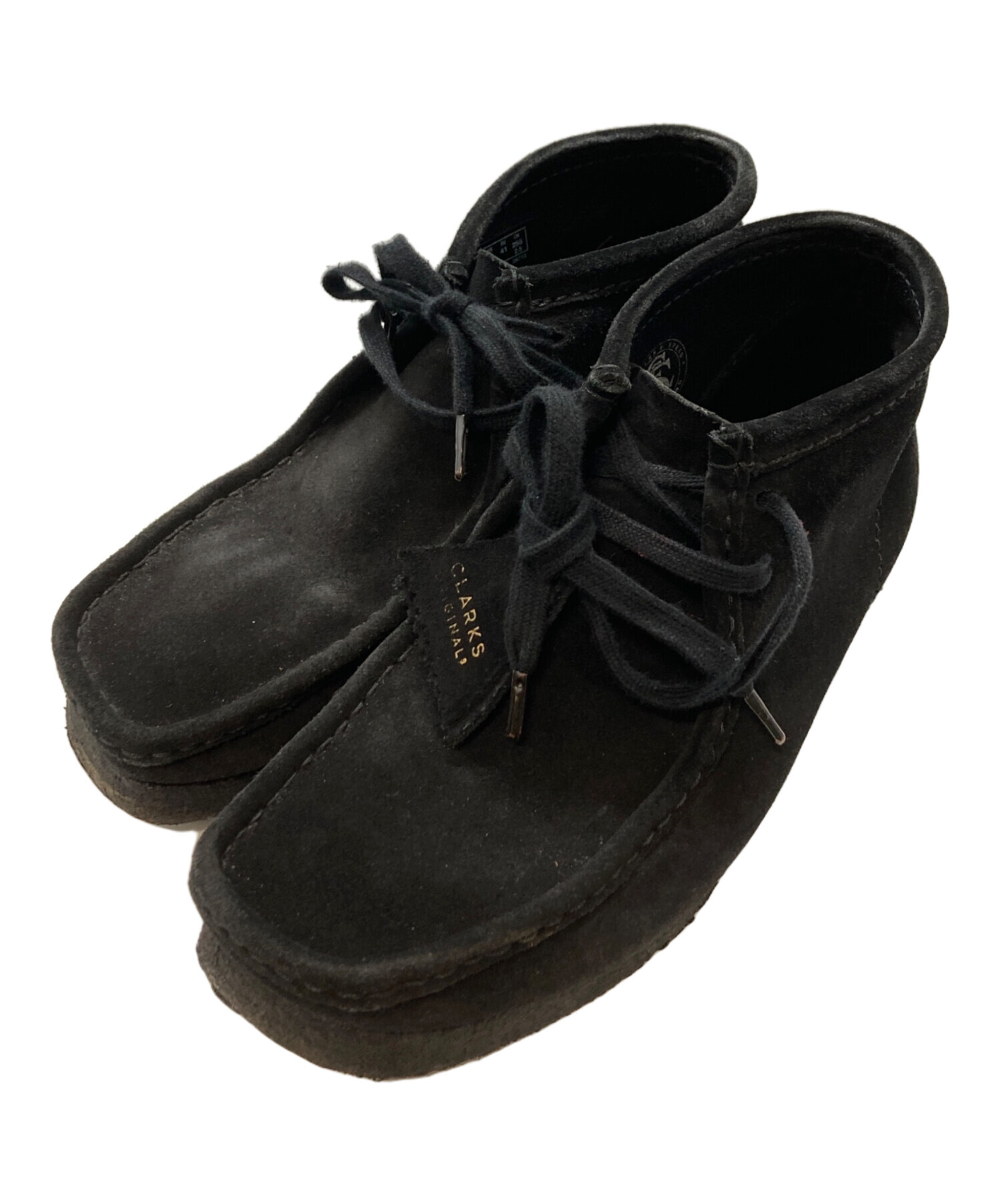 中古・古着通販】CLARKS (クラークス) ワラビーブーツ ブラック サイズ