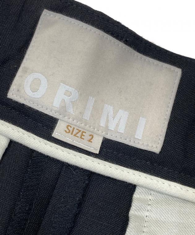 中古・古着通販】ORIMI (オリミ) WRAP SHORT SLACKS ブラック サイズ:2