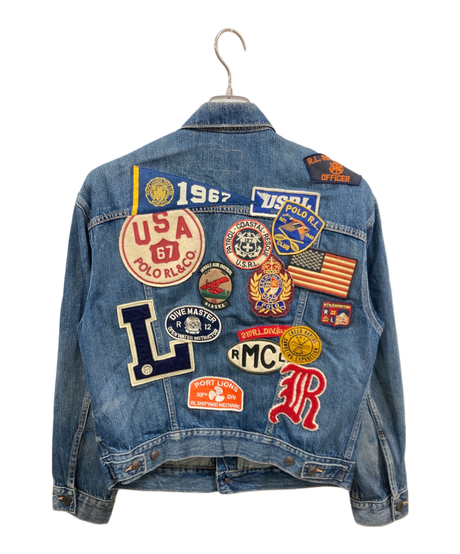 Mii　Polo　RALPH LAUREN　パッチワーク　デニムジャケット 中古・古着通販】POLO RALPH LAUREN (ポロ・ラルフローレン) patched