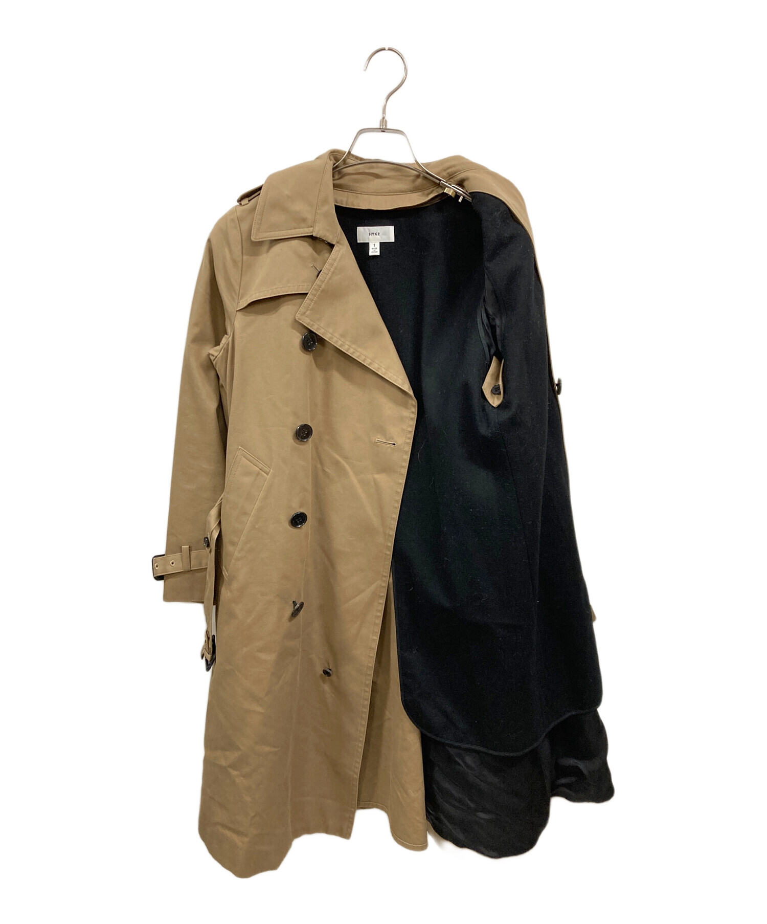 中古・古着通販】HYKE (ハイク) ライナー付トレンチコート ベージュ