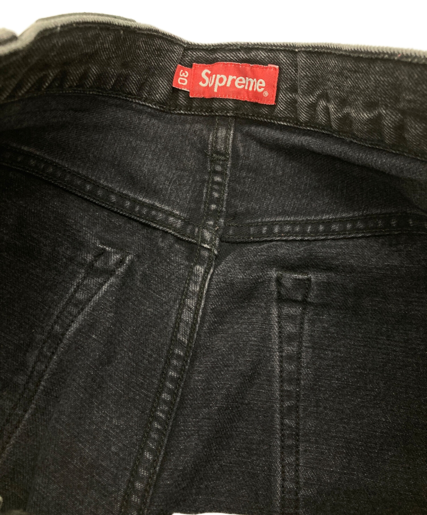 中古・古着通販】Supreme (シュプリーム) ブラックデニムパンツ