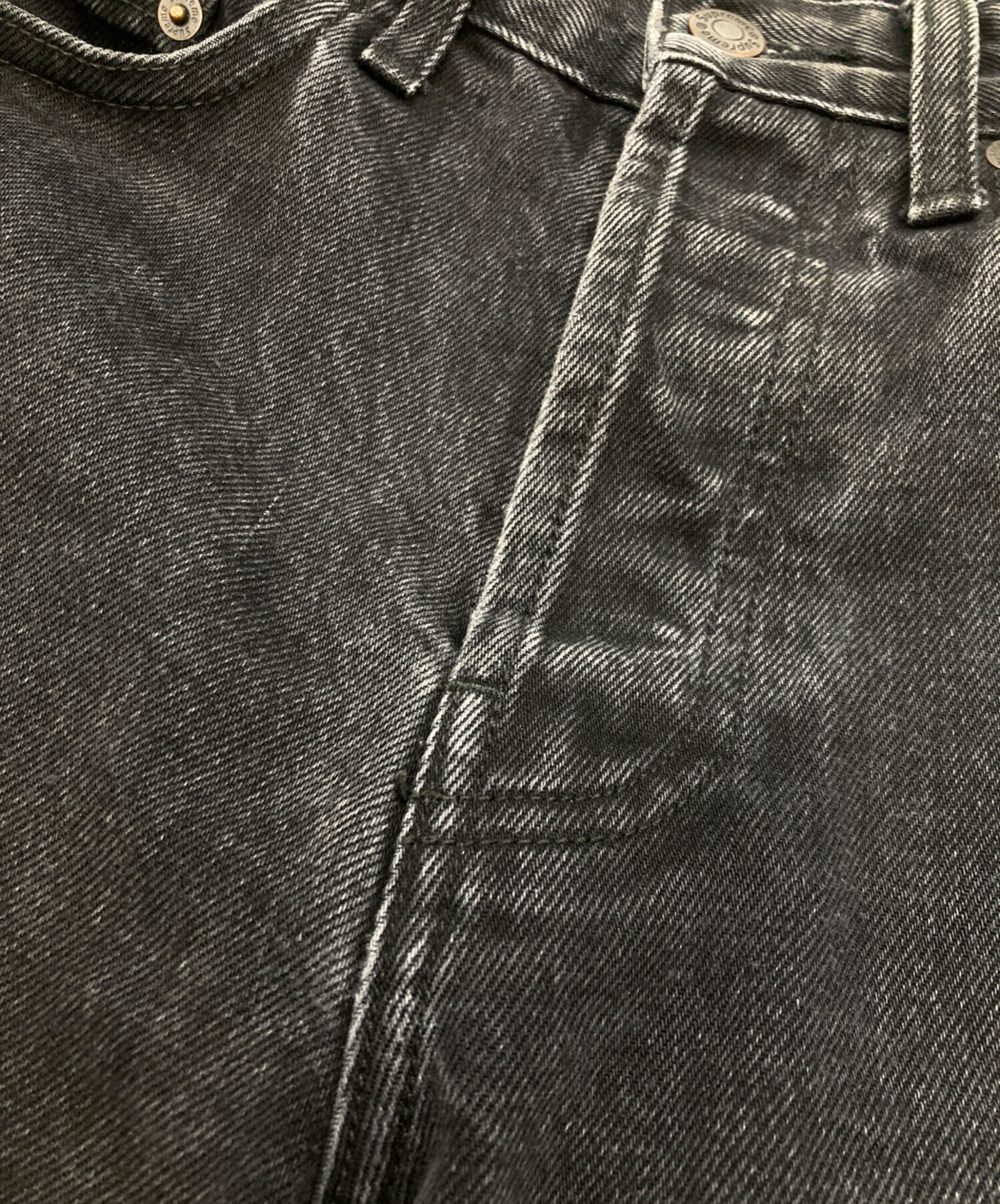 中古・古着通販】Supreme (シュプリーム) ブラックデニムパンツ