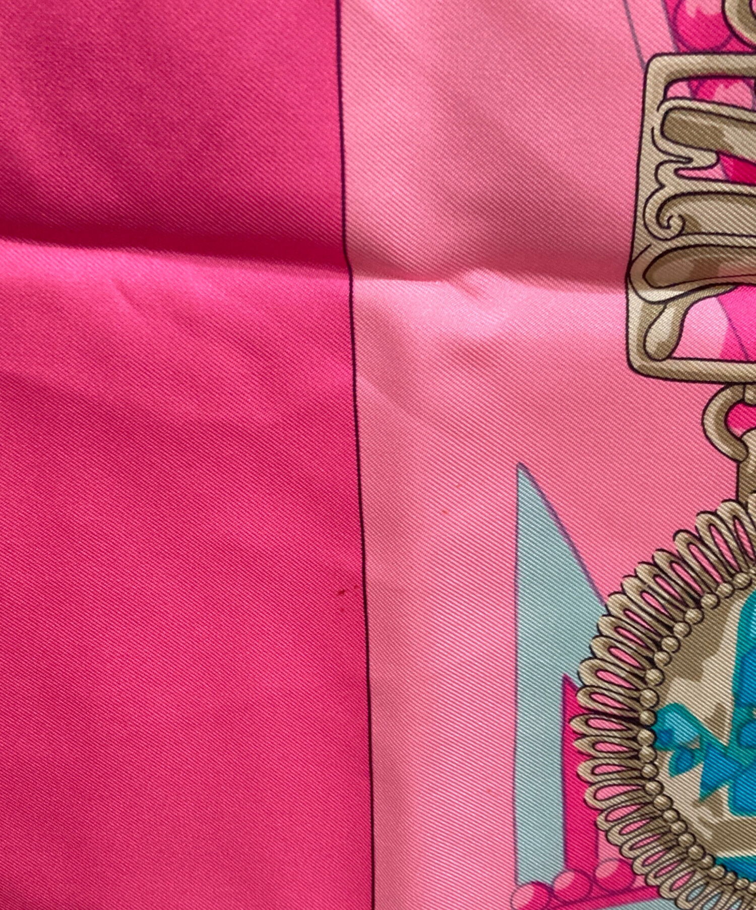 【未使用、美品】HERMES シルクスカーフ ピンク 中古・古着通販】HERMES (エルメス) シルクスカーフ ピンク｜ブランド