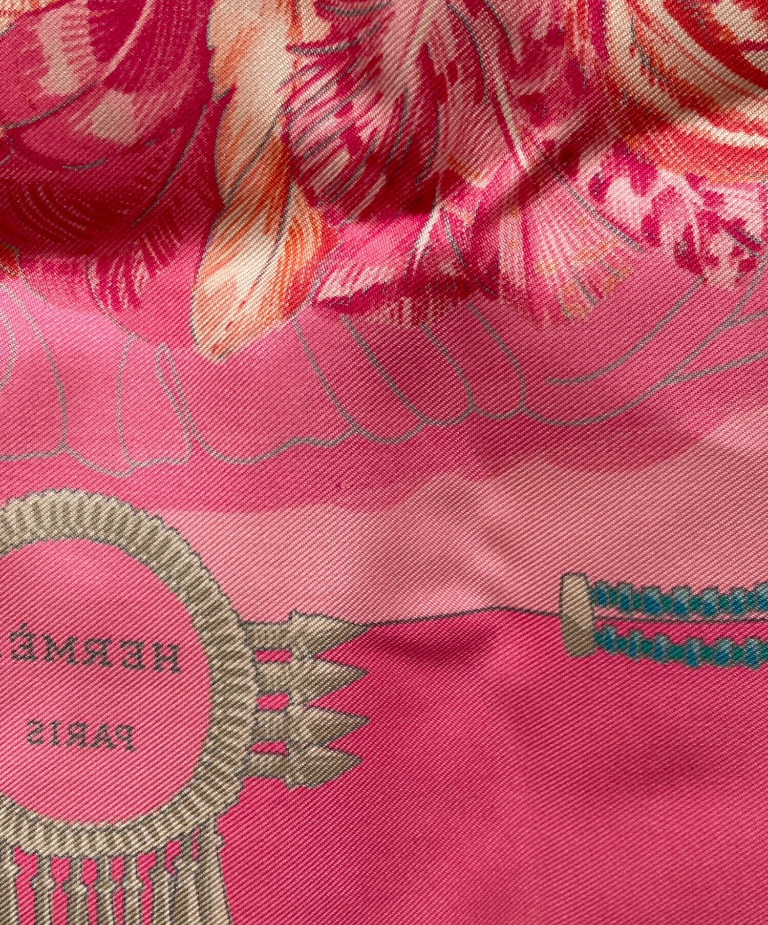 中古・古着通販】HERMES (エルメス) シルクスカーフ ピンク｜ブランド