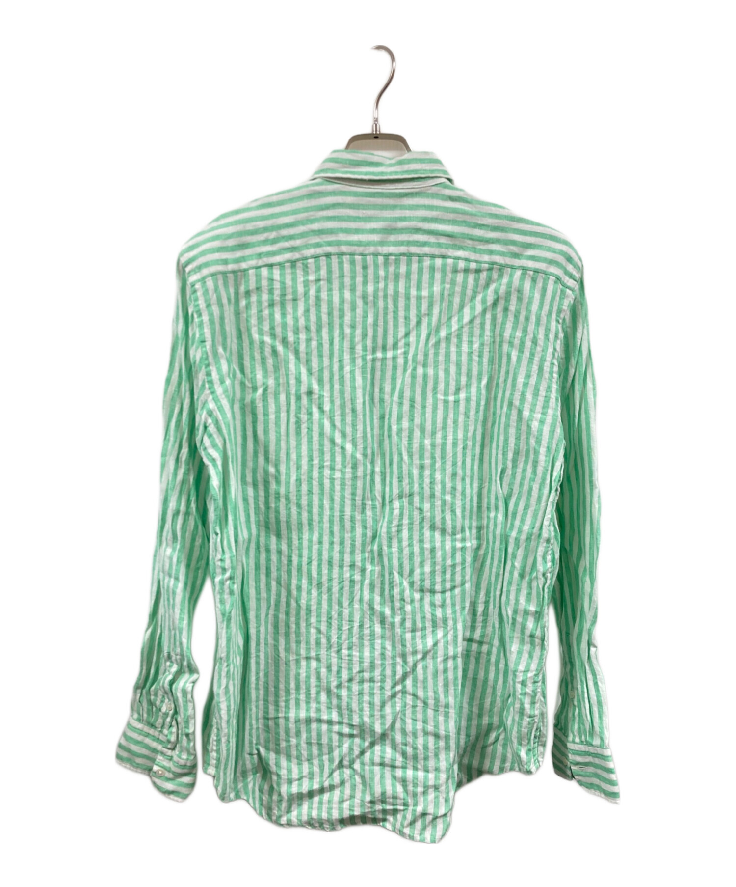 未使用タグ付 ポロラルフローレン 希少 リネン ストライプ XL グリーン 現行 中古・古着通販】POLO RALPH LAUREN (ポロ・ラルフローレン) リネン