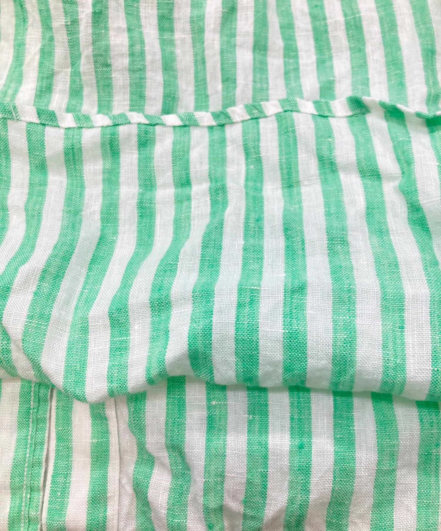 Ralph Lauren 00s リネン混 ストライプシャツ L グリーン 中古・古着通販】POLO RALPH LAUREN (ポロ・ラルフローレン) リネン