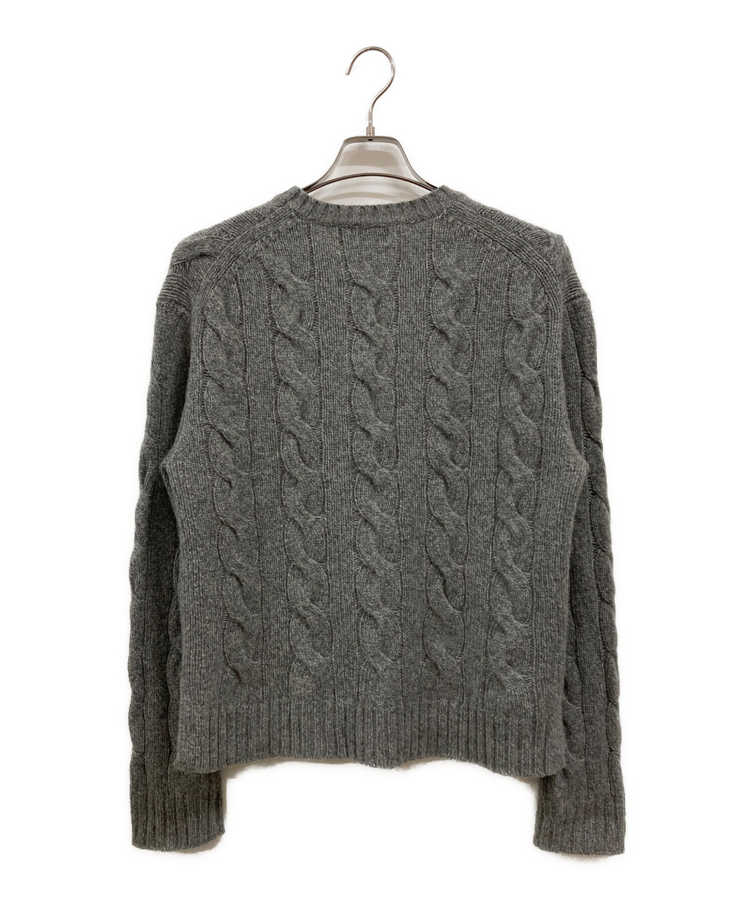 USED Polo Ralph Lauren グレー ケーブルニット セーター 中古・古着通販】POLO RALPH LAUREN (ポロ・ラルフローレン) ケーブル