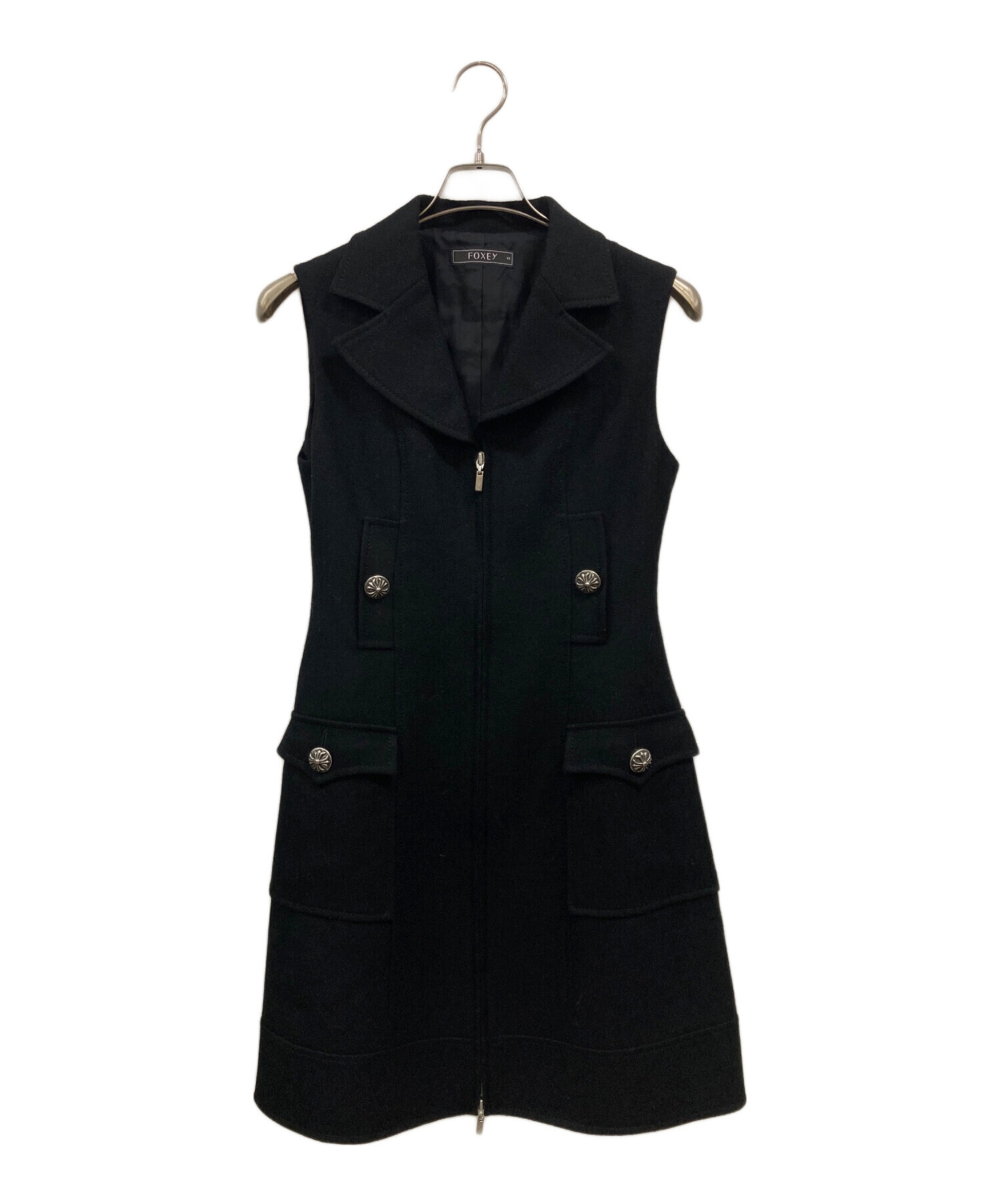 FOXY ダークグレー ノースリーブワンピース 楽天市場】【フォクシー】Foxey 23年 Cerisier ノースリーブ ウール